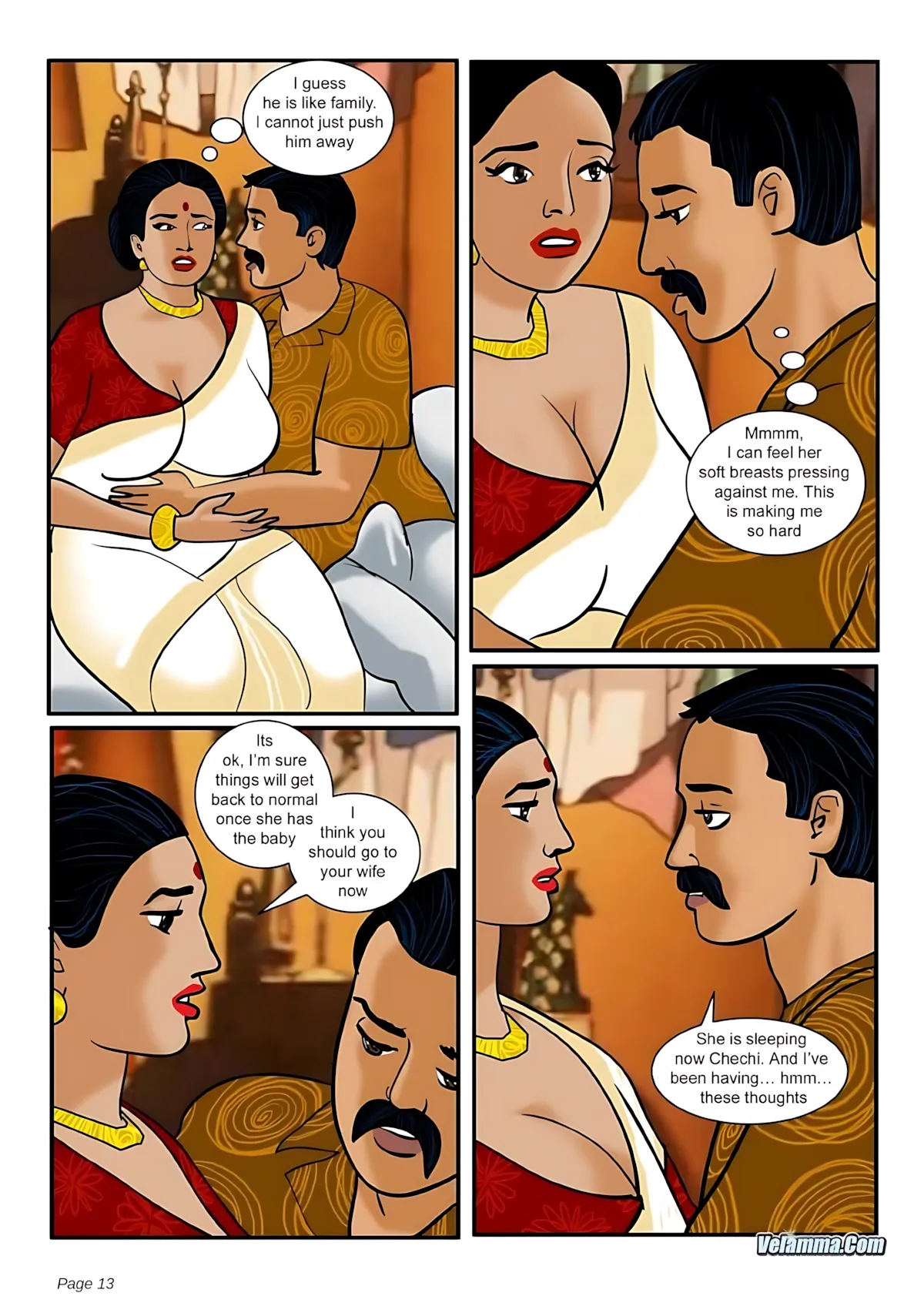 Velamma All Episodes Comics - 3 . Velamma - Episode 3 - How Far Would You Go For Your Family - Page 13