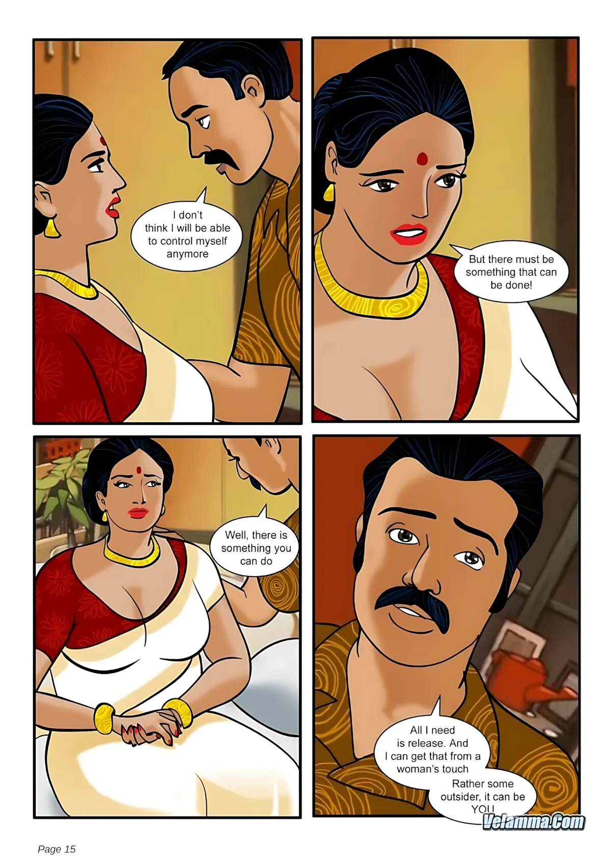 Velamma All Episodes Comics - 3 . Velamma - Episode 3 - How Far Would You Go For Your Family - Page 15