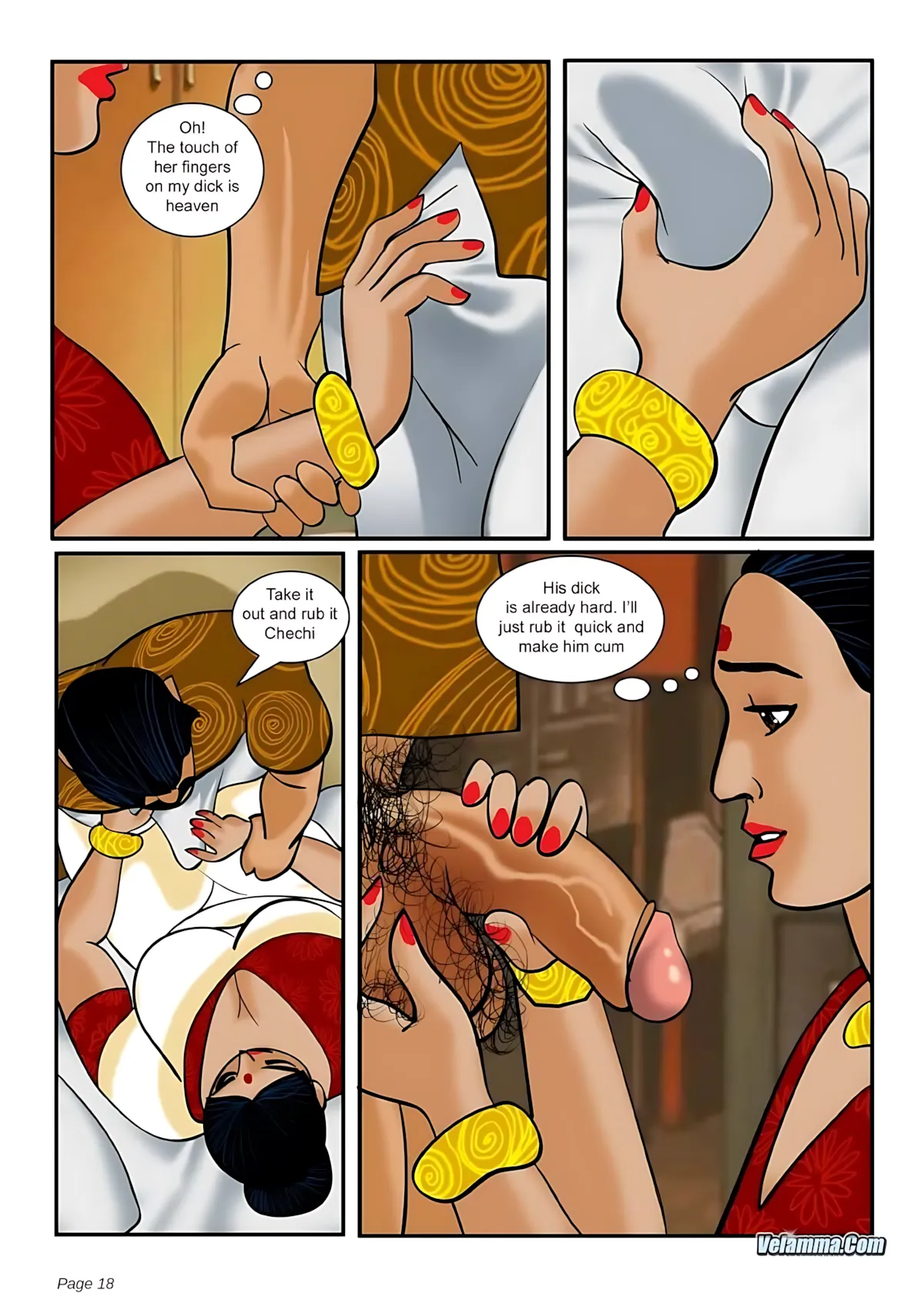 Velamma All Episodes Comics - 3 . Velamma - Episode 3 - How Far Would You Go For Your Family - Page 18