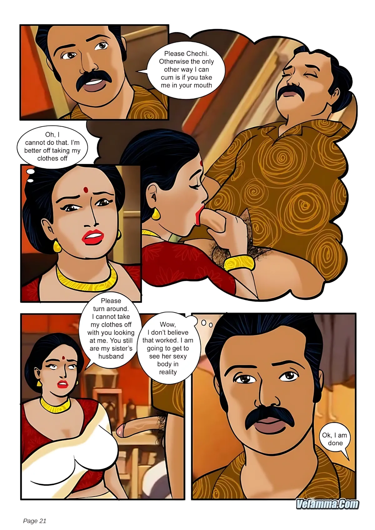 Velamma All Episodes Comics - 3 . Velamma - Episode 3 - How Far Would You Go For Your Family - Page 21