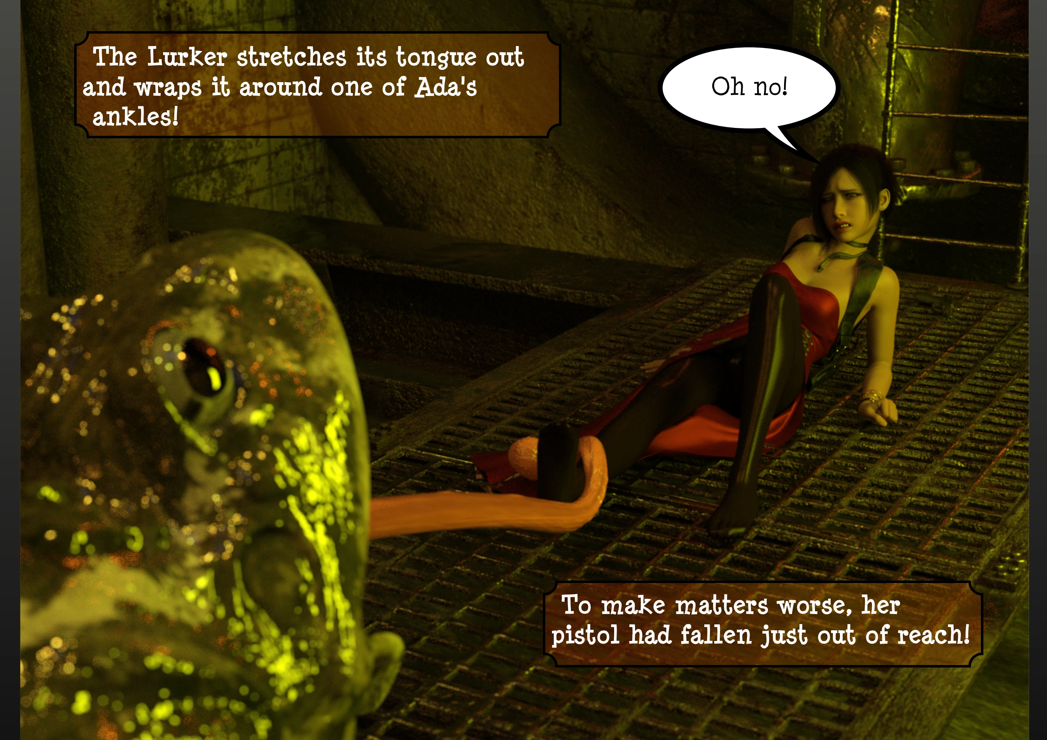 Ada Wong vs the Lurker [Umbradiadem] - Ada Wong vs the Lurker - Page 4