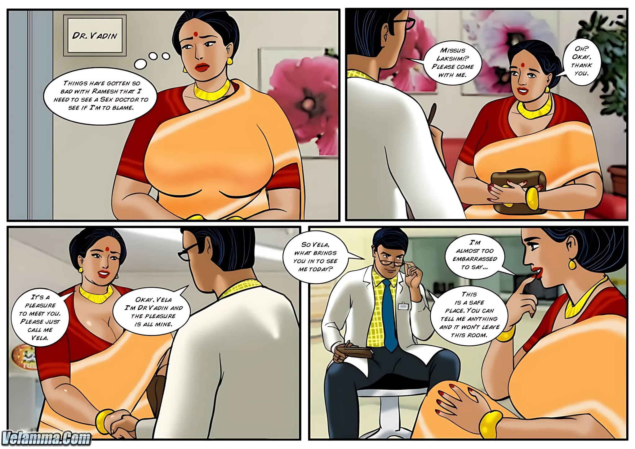 Velamma All Episodes Comics - 37 . Velamma - Episode 37 - A Sexy Visit To The Sex Doctor - Page 12
