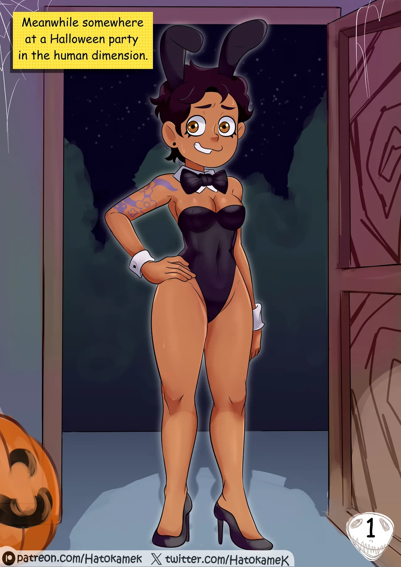 Girls at a Halloween Party [HatoKameK] - Girls at a Halloween Party - Page 1