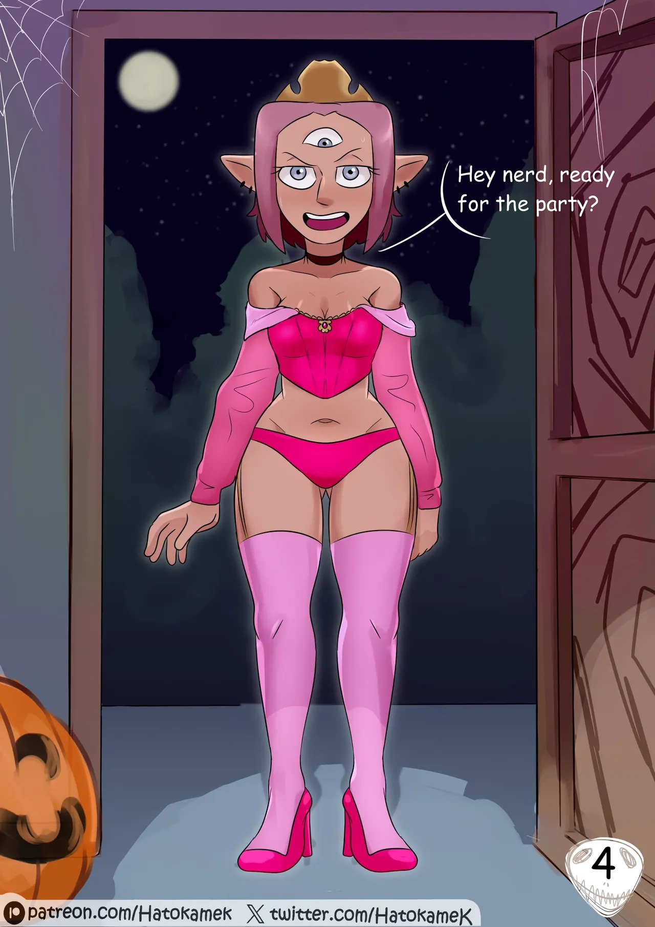 Girls at a Halloween Party [HatoKameK] - Girls at a Halloween Party - Page 4