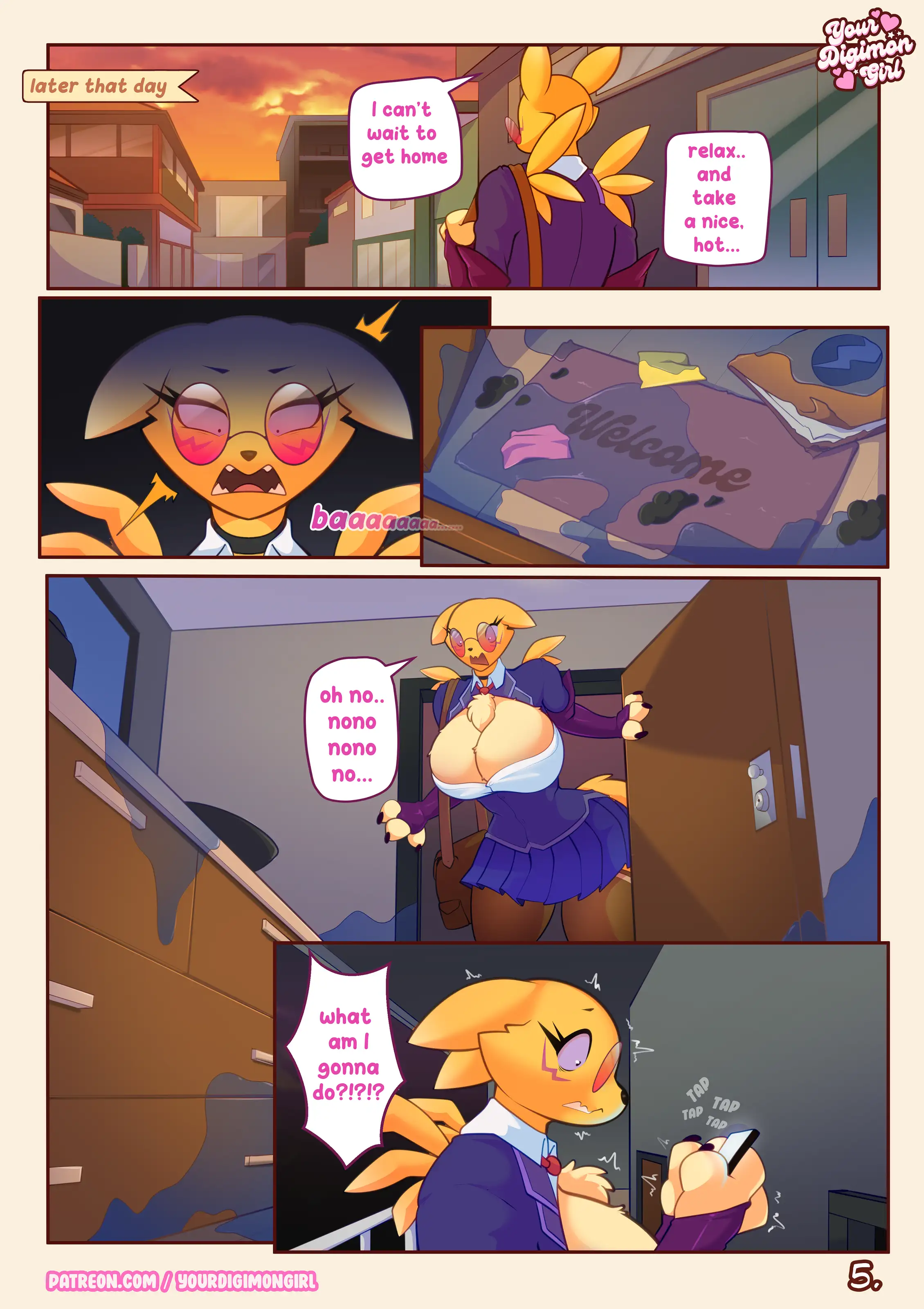 How 2 hide your Renamon [YourDigimonGirl] - 1 . How 2 hide your Renamon - Chapter 1 - Page 7