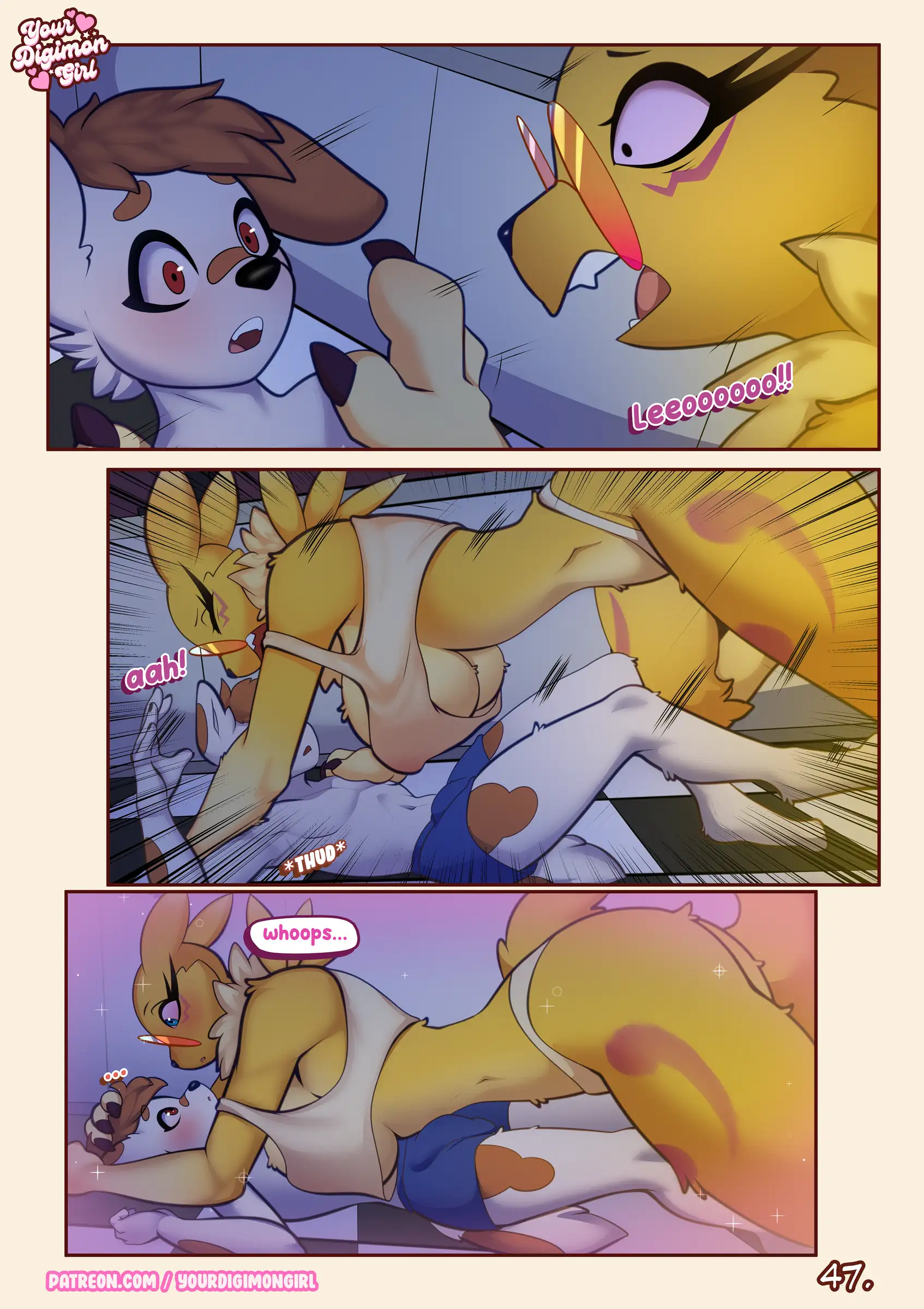 How 2 hide your Renamon [YourDigimonGirl] - 1 . How 2 hide your Renamon - Chapter 1 - Page 49