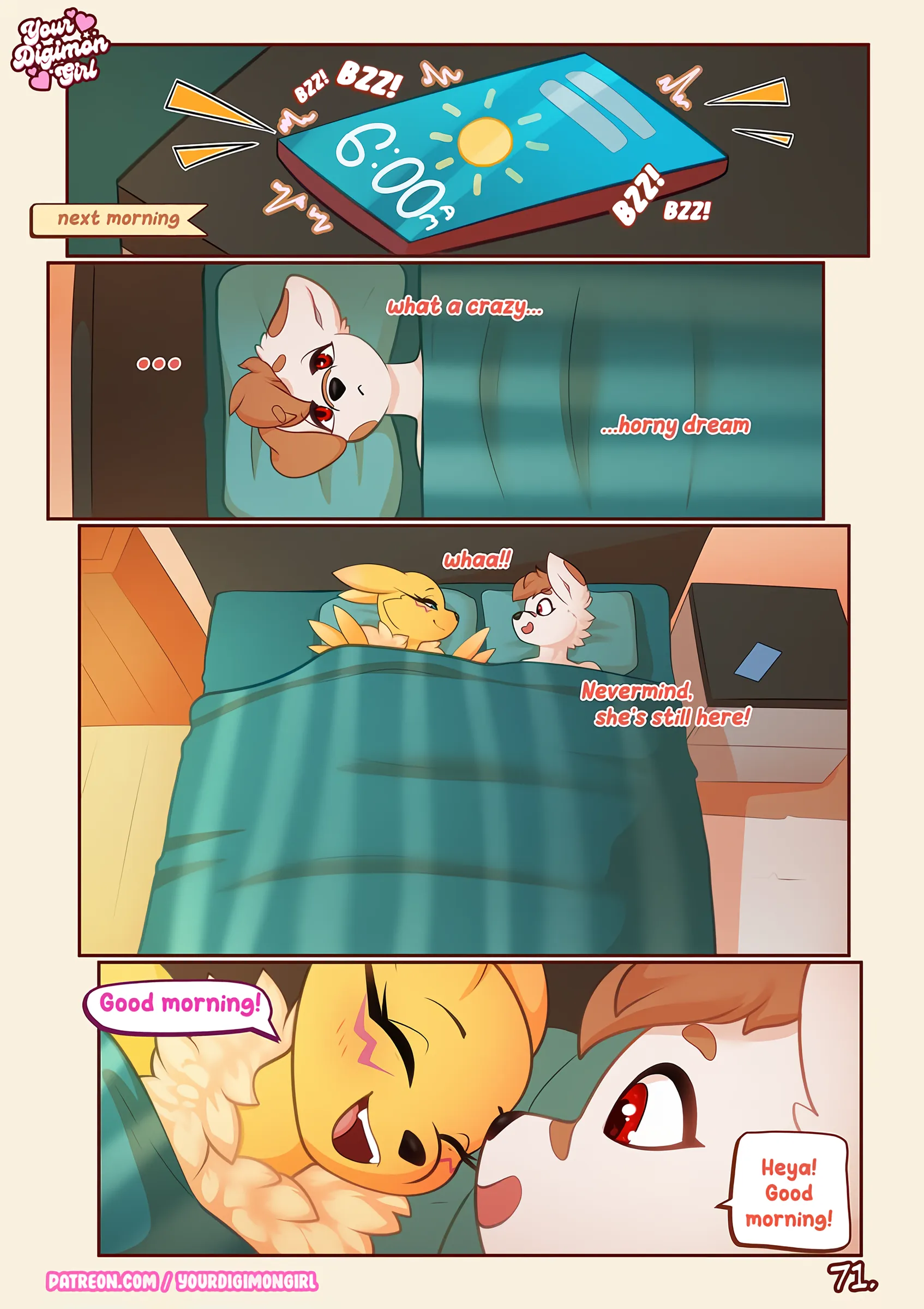 How 2 hide your Renamon [YourDigimonGirl] - 1 . How 2 hide your Renamon - Chapter 1 - Page 73