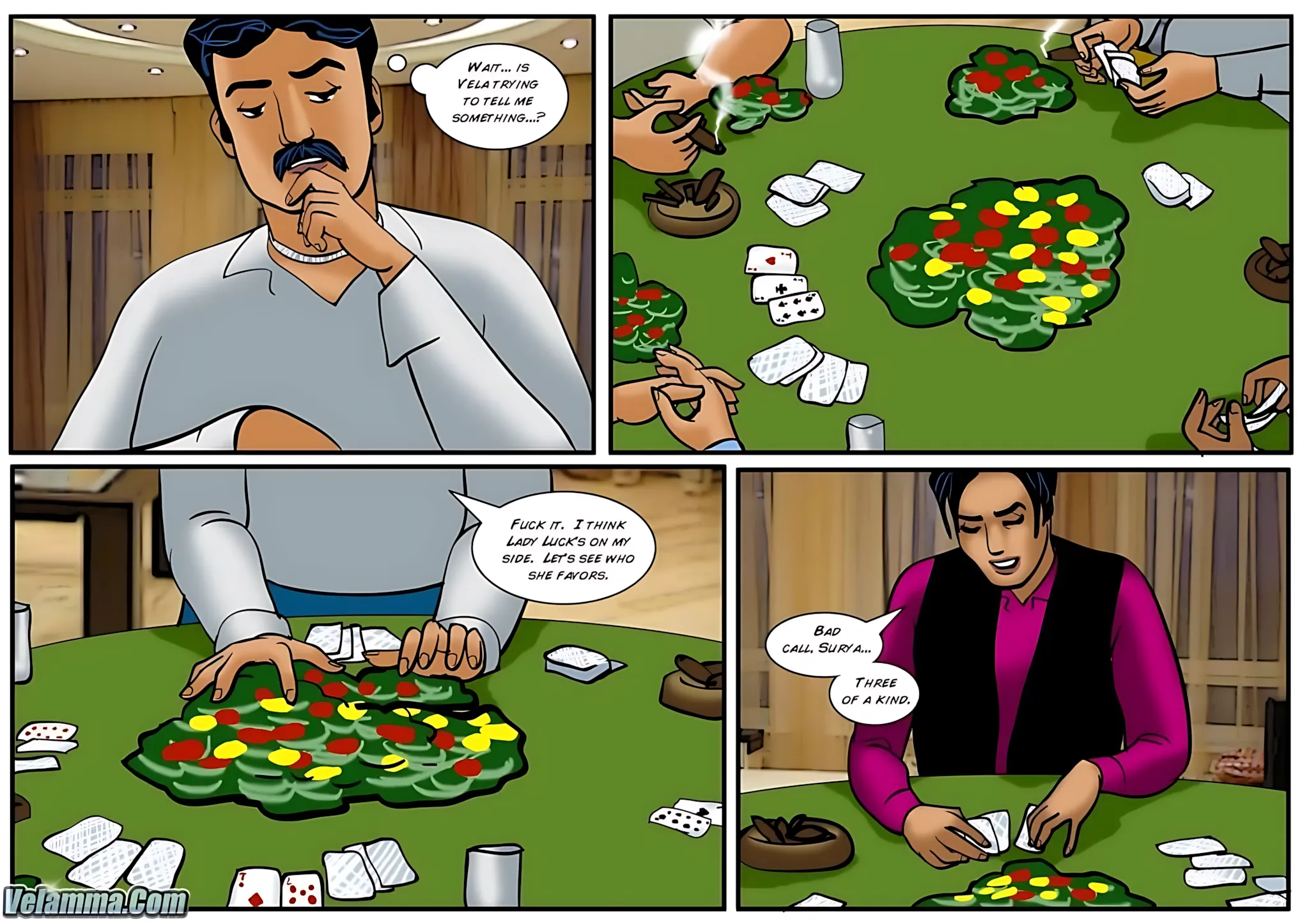 Velamma All Episodes Comics - 39 . Velamma - Episode 39 - When It Comes To This Sexy Poker Game Vela Is All In! - Page 15