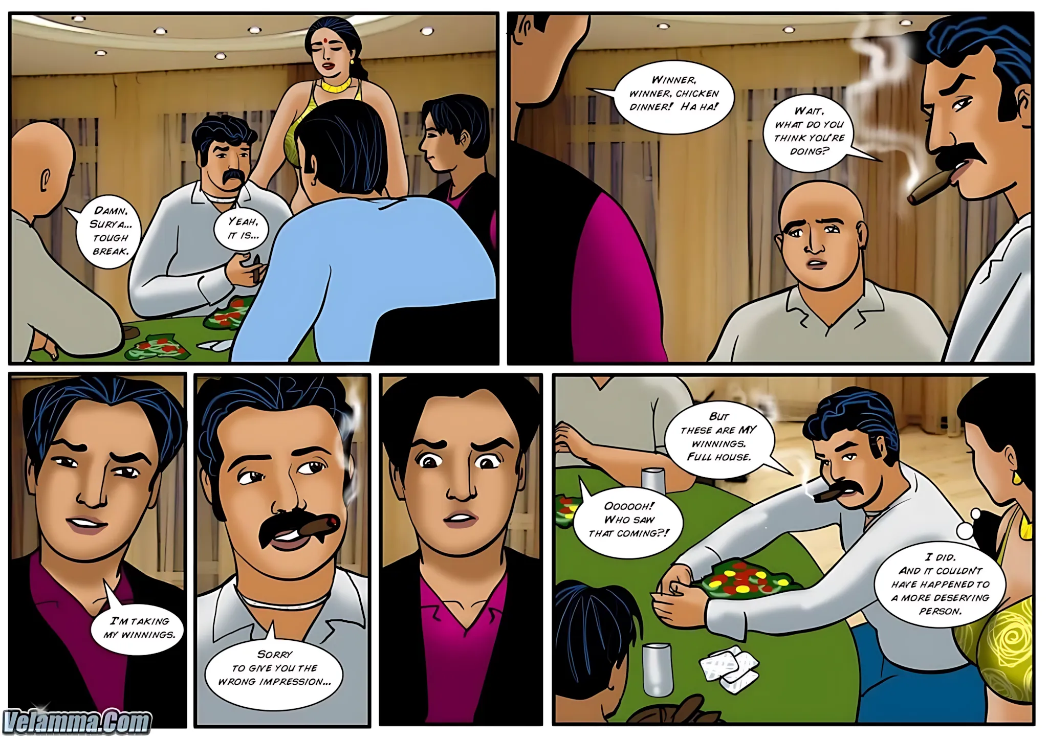Velamma All Episodes Comics - 39 . Velamma - Episode 39 - When It Comes To This Sexy Poker Game Vela Is All In! - Page 16