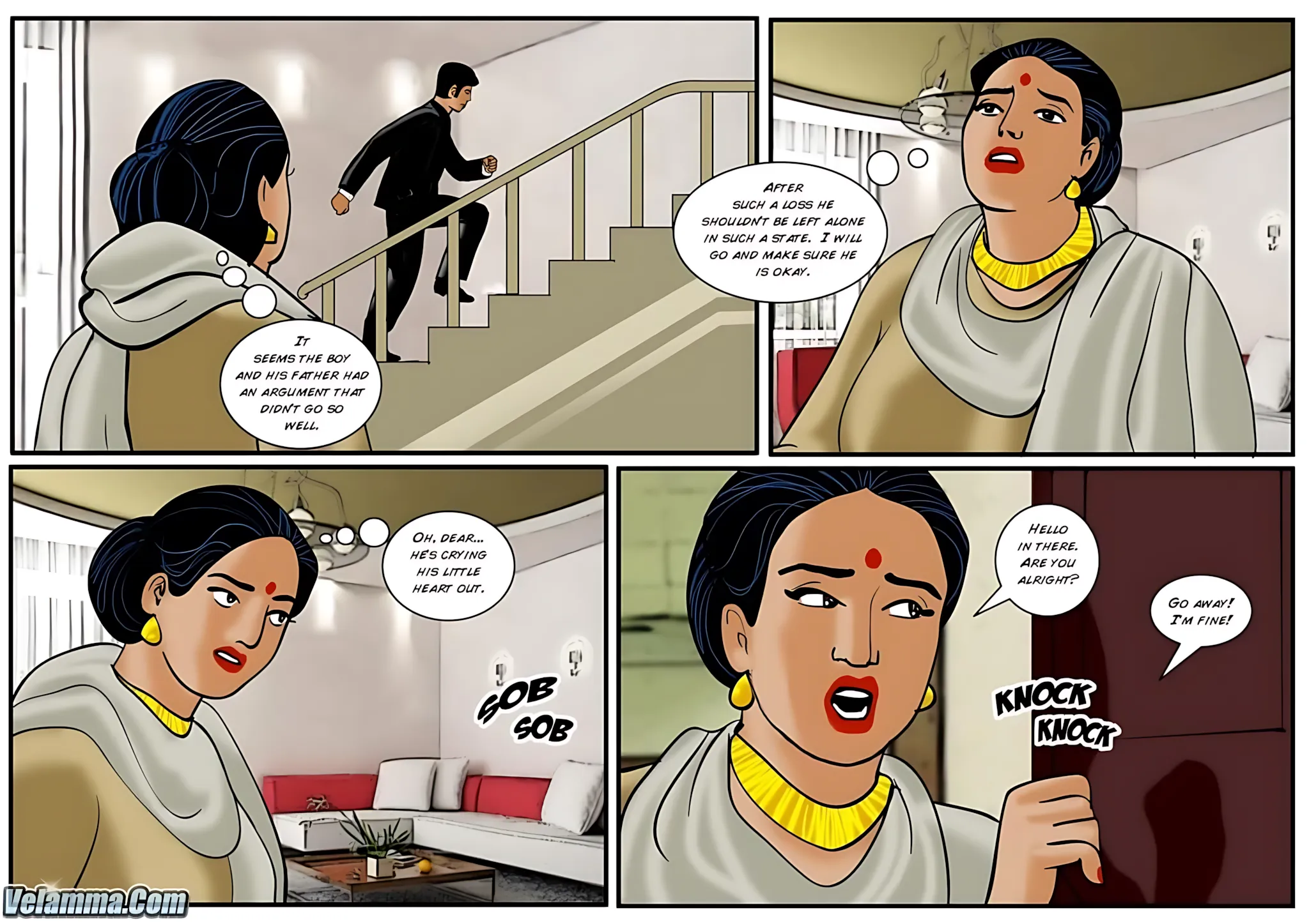 Velamma All Episodes Comics - 33 . Velamma - Episode 33 - The Funeral - Page 4