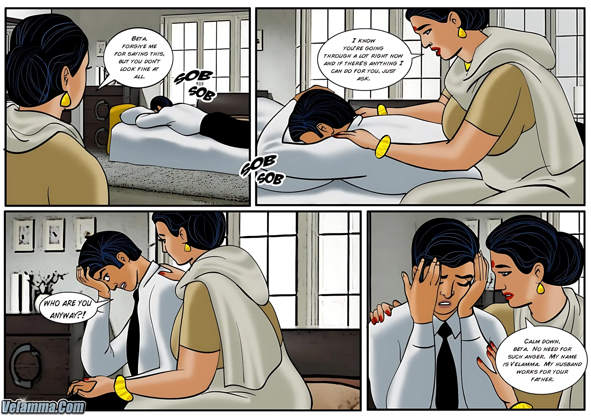 Velamma All Episodes Comics - 33 . Velamma - Episode 33 - The Funeral - Page 5