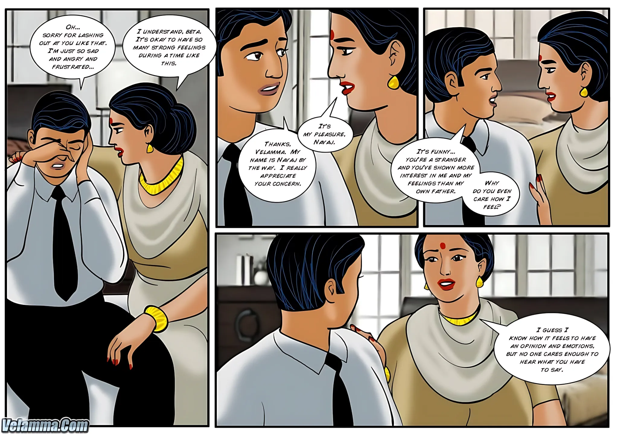 Velamma All Episodes Comics - 33 . Velamma - Episode 33 - The Funeral - Page 6
