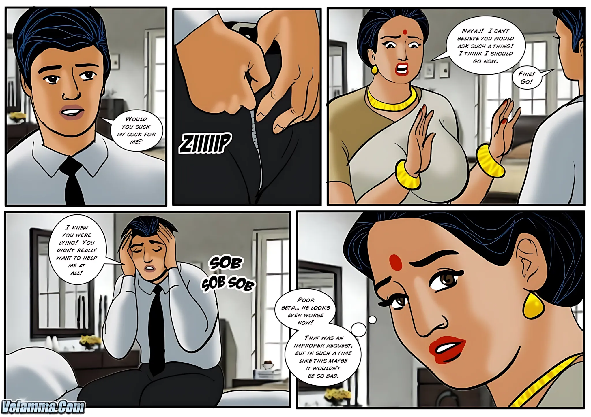 Velamma All Episodes Comics - 33 . Velamma - Episode 33 - The Funeral - Page 10