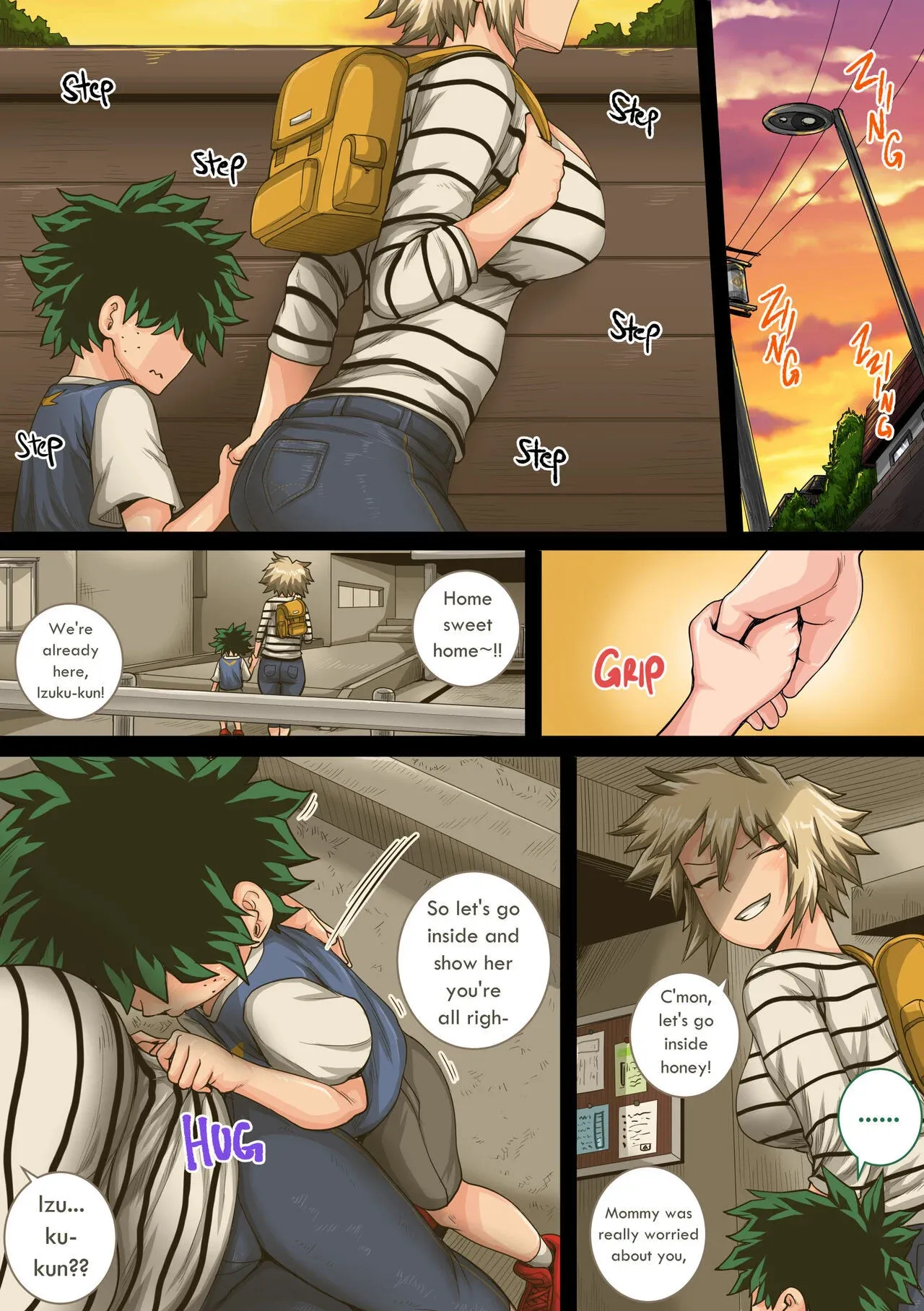 My Harem Academia (Boku No Hero Academia) - 7.5.2 . My Harem Academia - Bakugou Mama to no Natsuyasumi 3-2 - Chapter 7 - Page 44