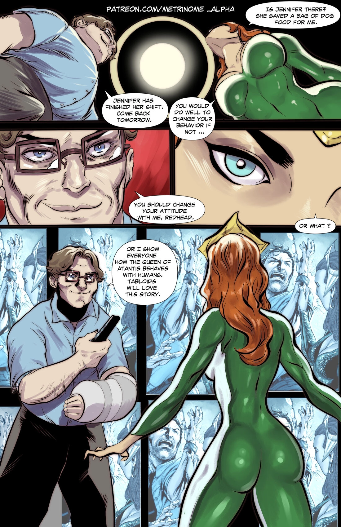 Mera Gets Blackmailed (Justice League) [Metrinome] - Mera Gets Blackmailed (Justice League) - Page 2