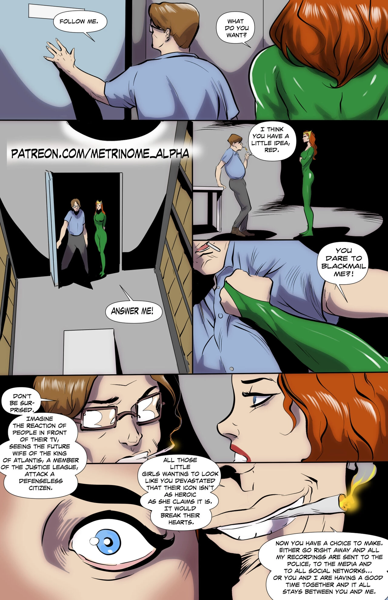 Mera Gets Blackmailed (Justice League) [Metrinome] - Mera Gets Blackmailed (Justice League) - Page 4