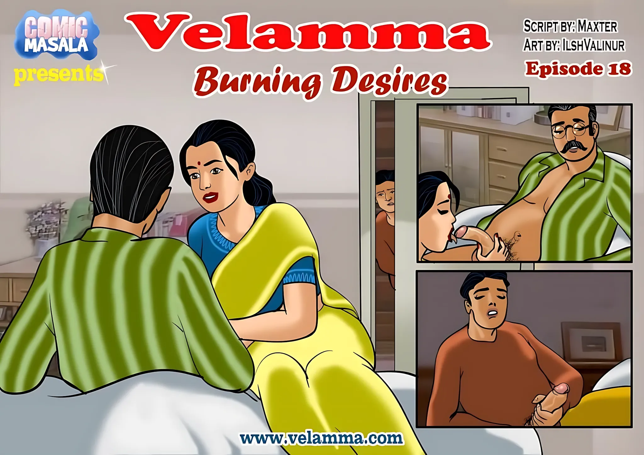 Velamma All Episodes Comics - 18 . Velamma - Episode 18 - Burning Desires - Page 1