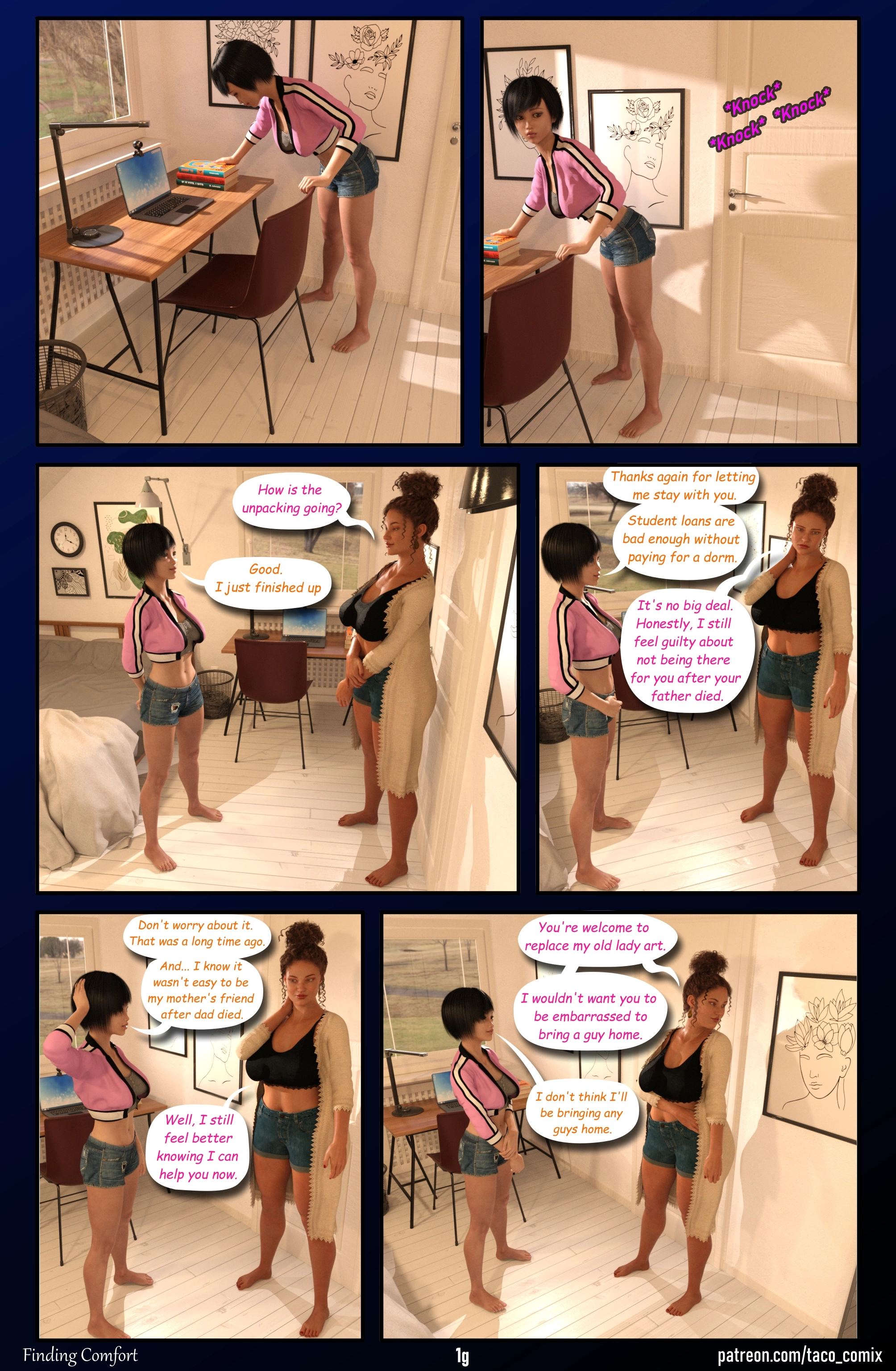 Finding Comfort Lesbian [Taco Comix] - Finding Comfort Lesbian - Page 2