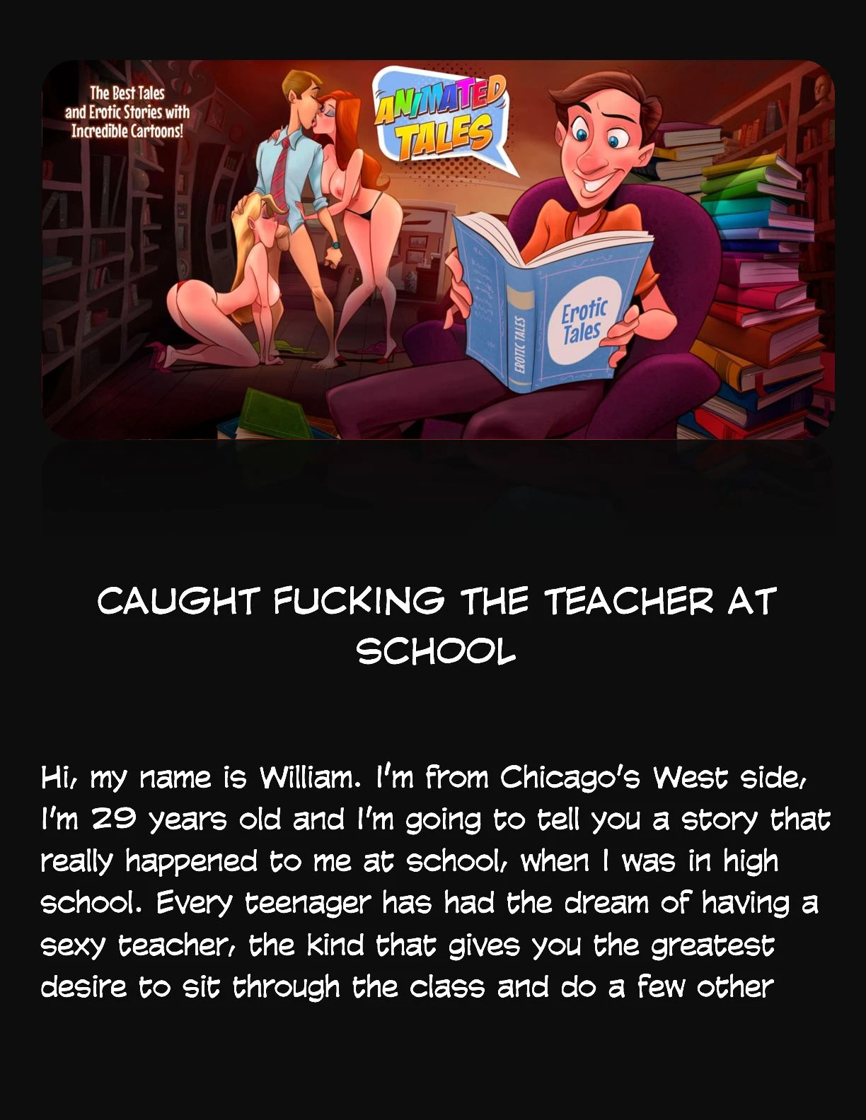 Animated Tales [WC | TF] - CAUGHT FUCKING THE TEACHER AT SCHOOL - Page 1