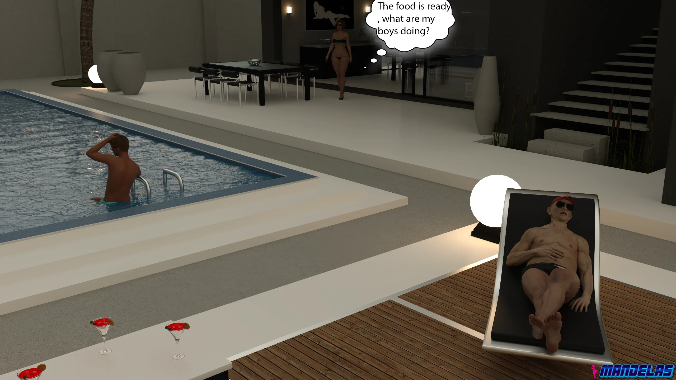 Hot Evening [Mandelas] - 1 . Hot Evening - Chapter 1 - Page 2