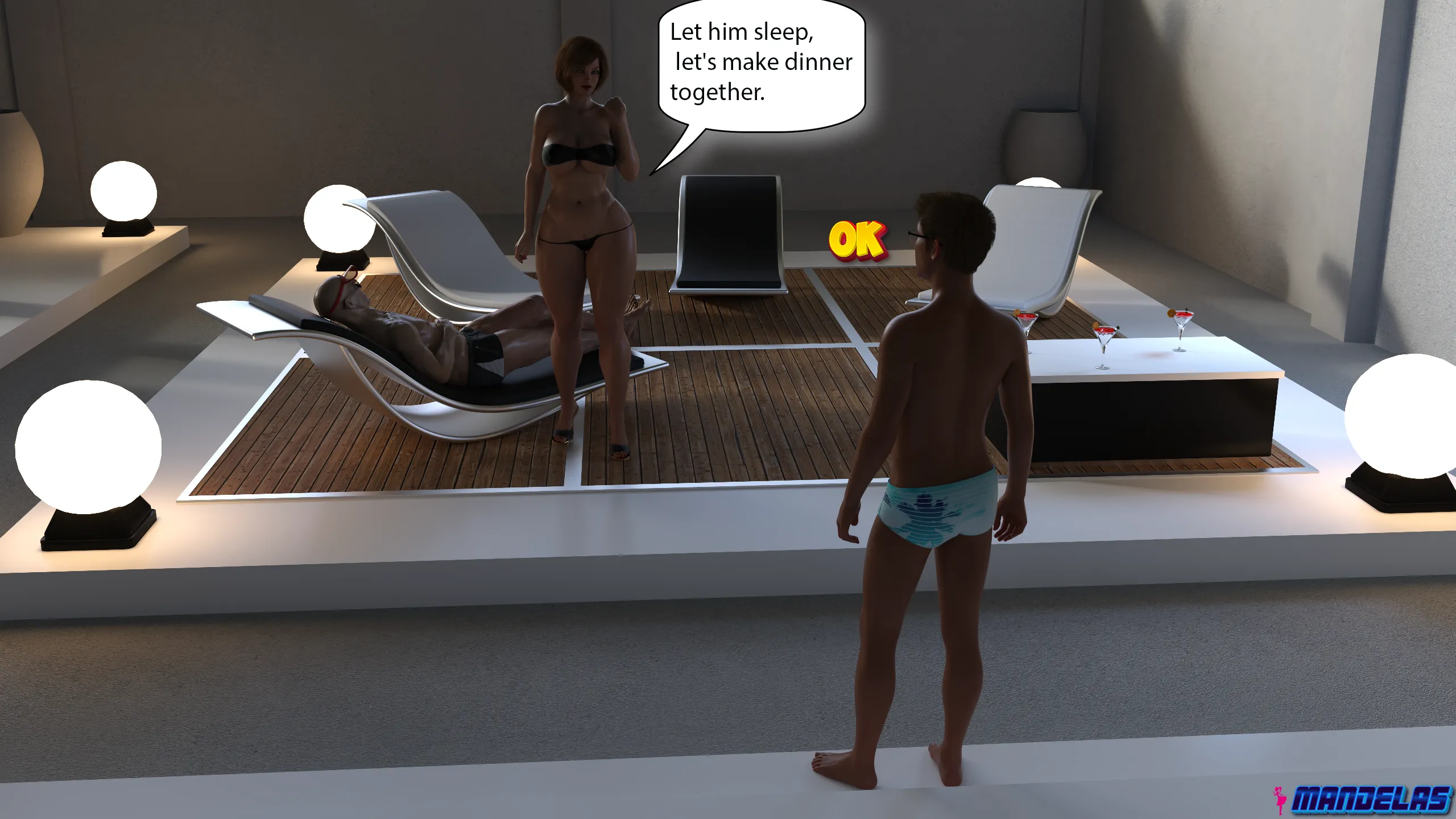 Hot Evening [Mandelas] - 1 . Hot Evening - Chapter 1 - Page 14