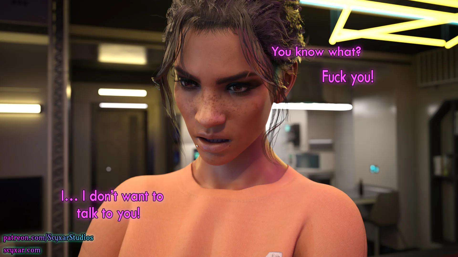 Once You Go Black, You Never Go Back (Cyberpunk) - 6 . Once You Go Black, You Never Go Back - Chapter 6 [Scyxar Studios] - Page 24