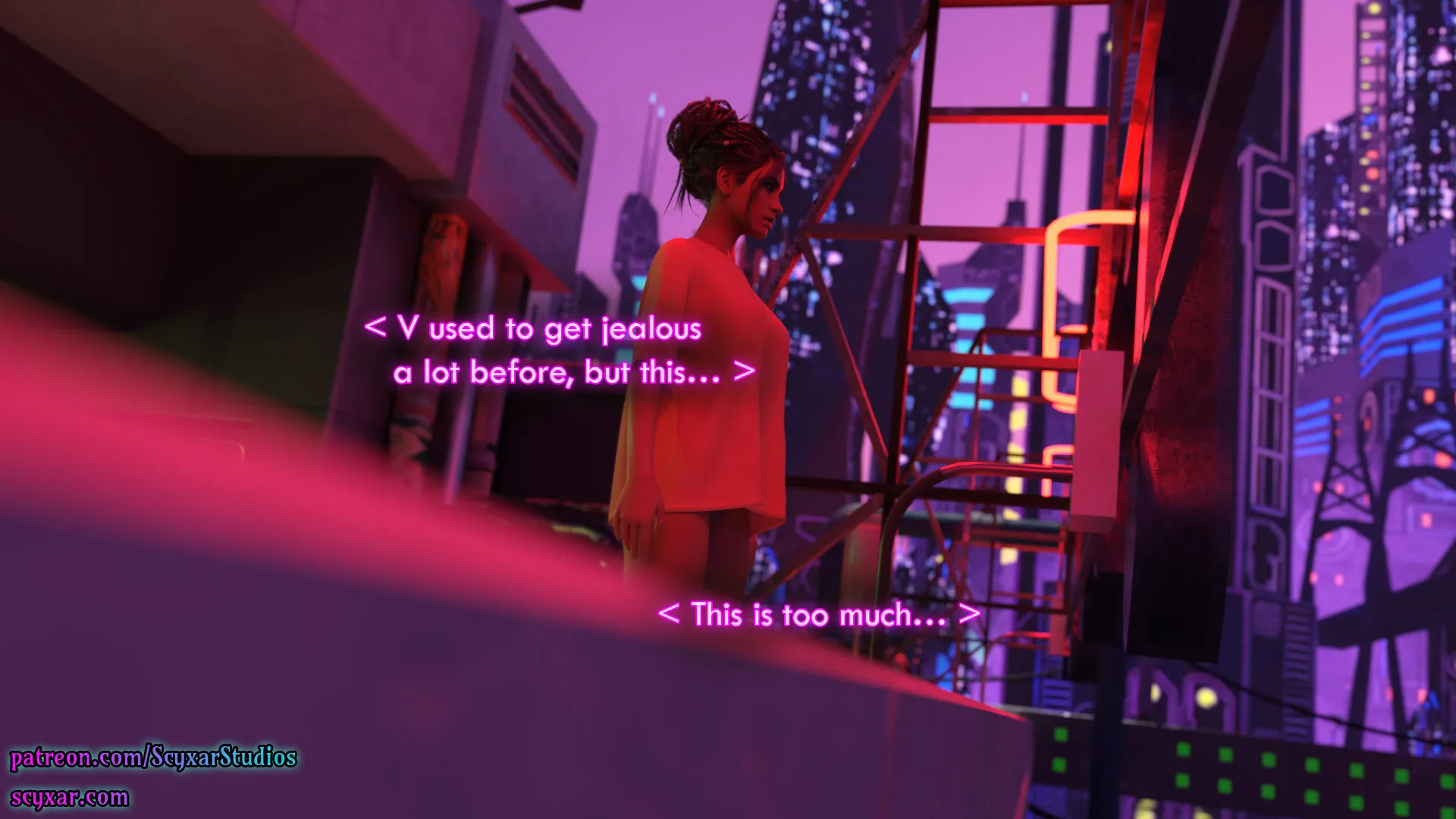 Once You Go Black, You Never Go Back (Cyberpunk) - 6 . Once You Go Black, You Never Go Back - Chapter 6 [Scyxar Studios] - Page 28