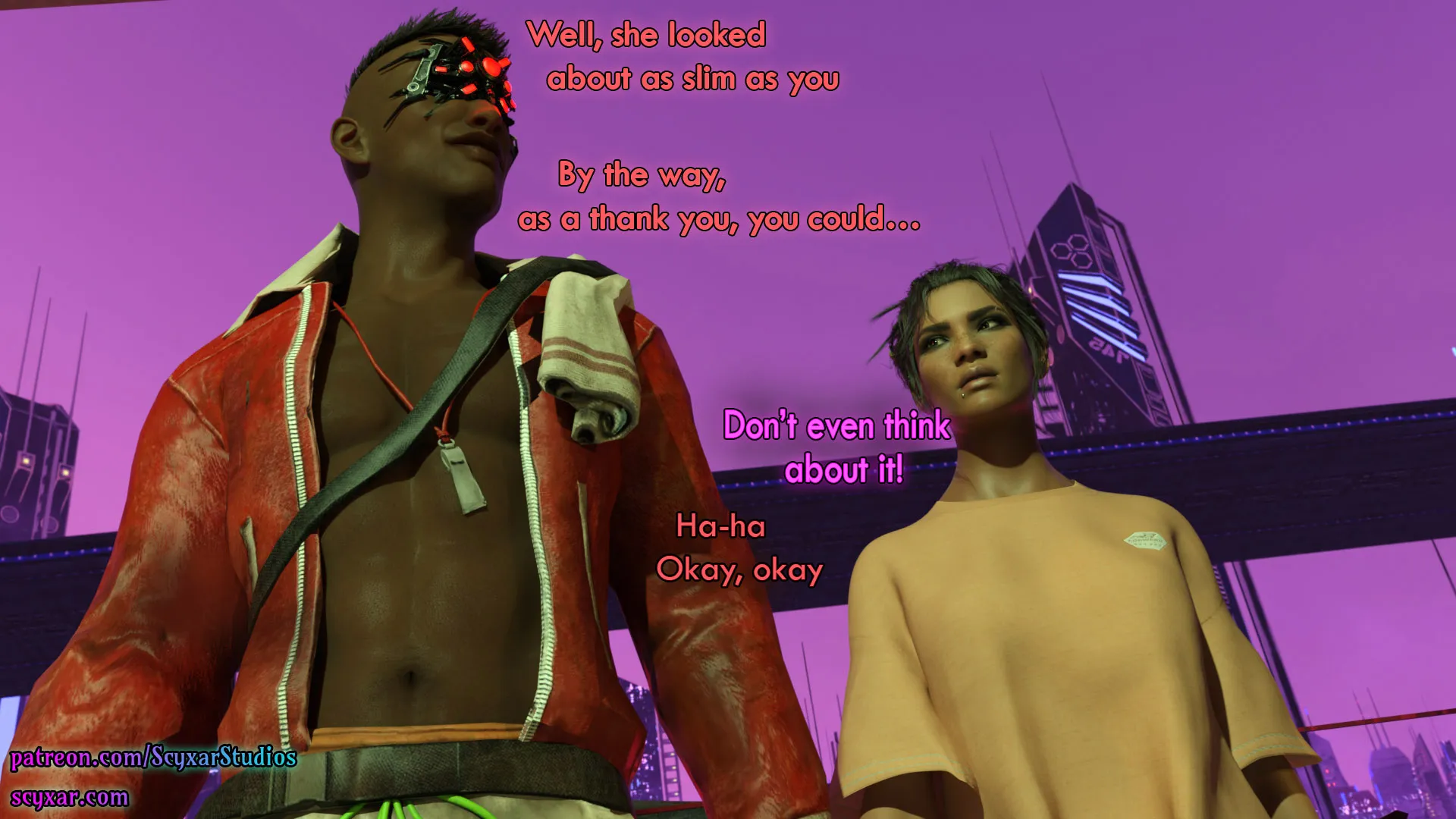 Once You Go Black, You Never Go Back (Cyberpunk) - 6 . Once You Go Black, You Never Go Back - Chapter 6 [Scyxar Studios] - Page 36