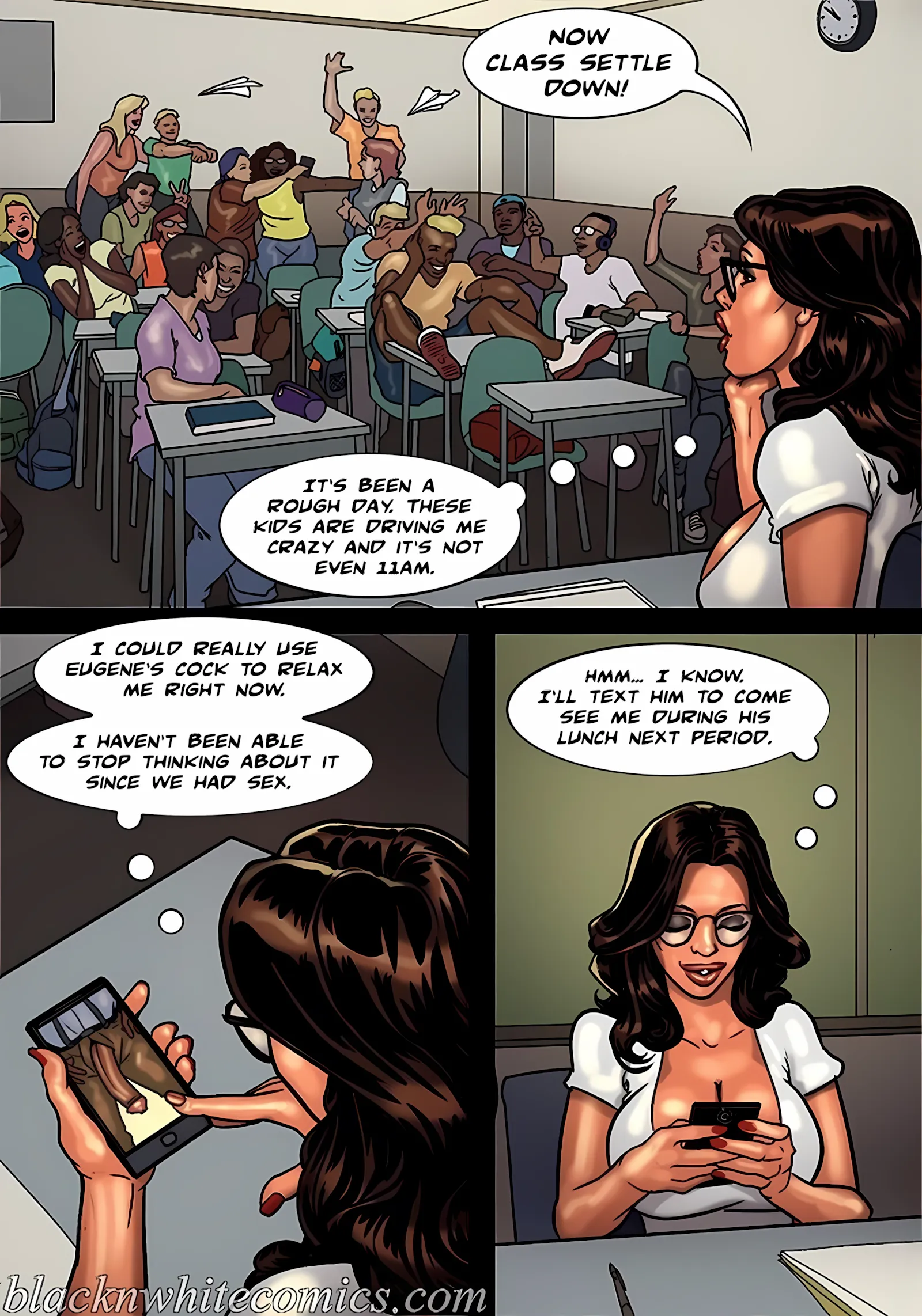 Detention [Yair] - 2 . Detention - Part 2 [BlackNWhiteComics] - Page 2