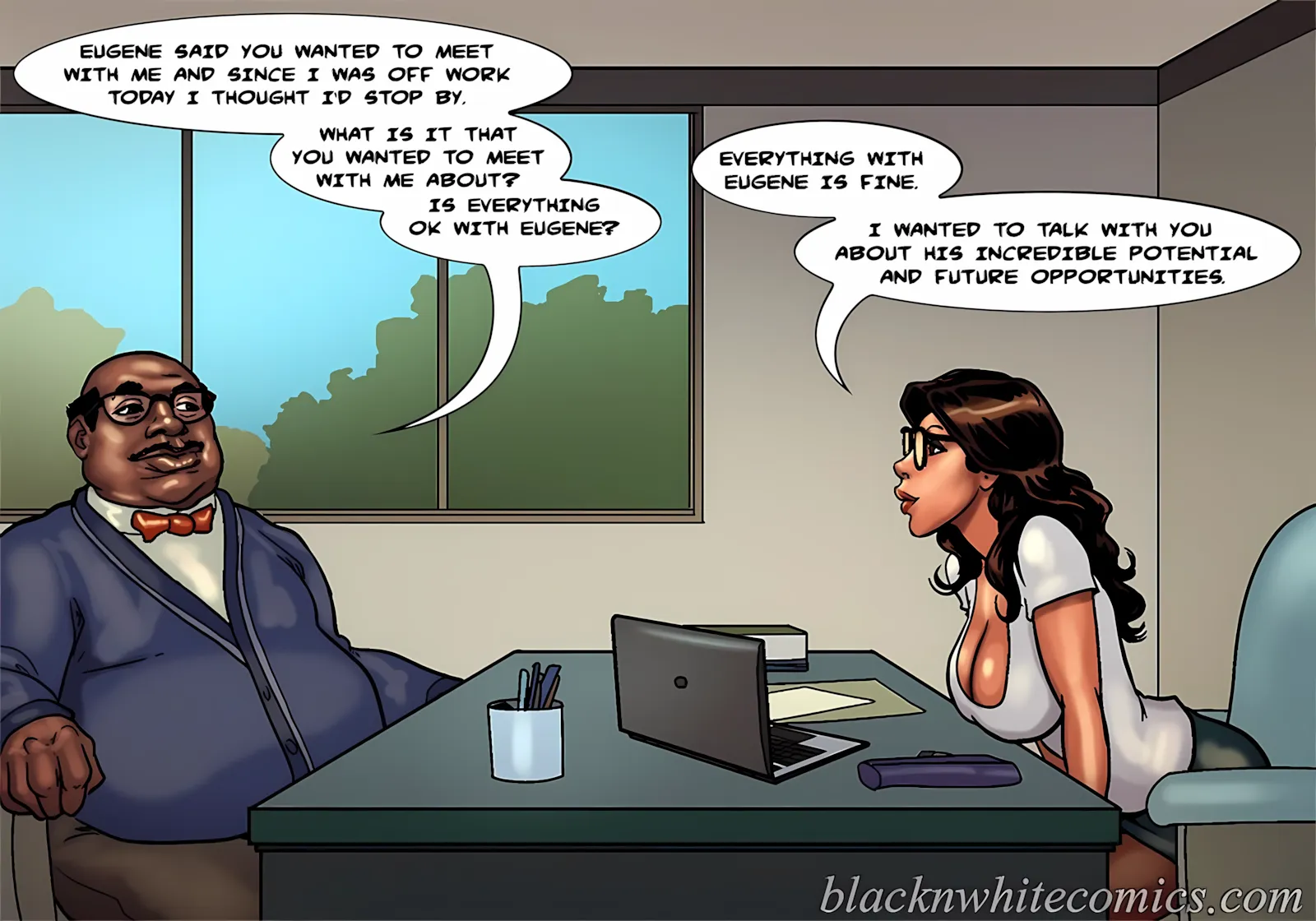 Detention [Yair] - 2 . Detention - Part 2 [BlackNWhiteComics] - Page 6
