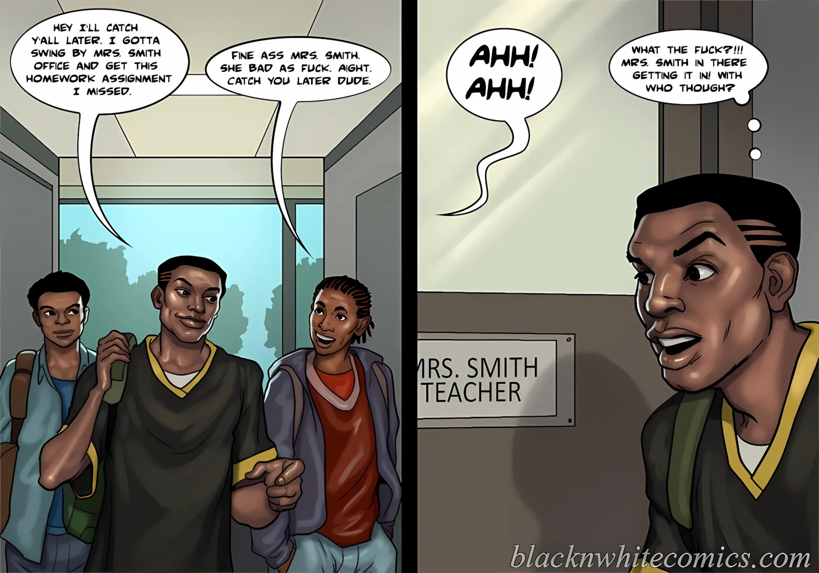 Detention [Yair] - 2 . Detention - Part 2 [BlackNWhiteComics] - Page 42