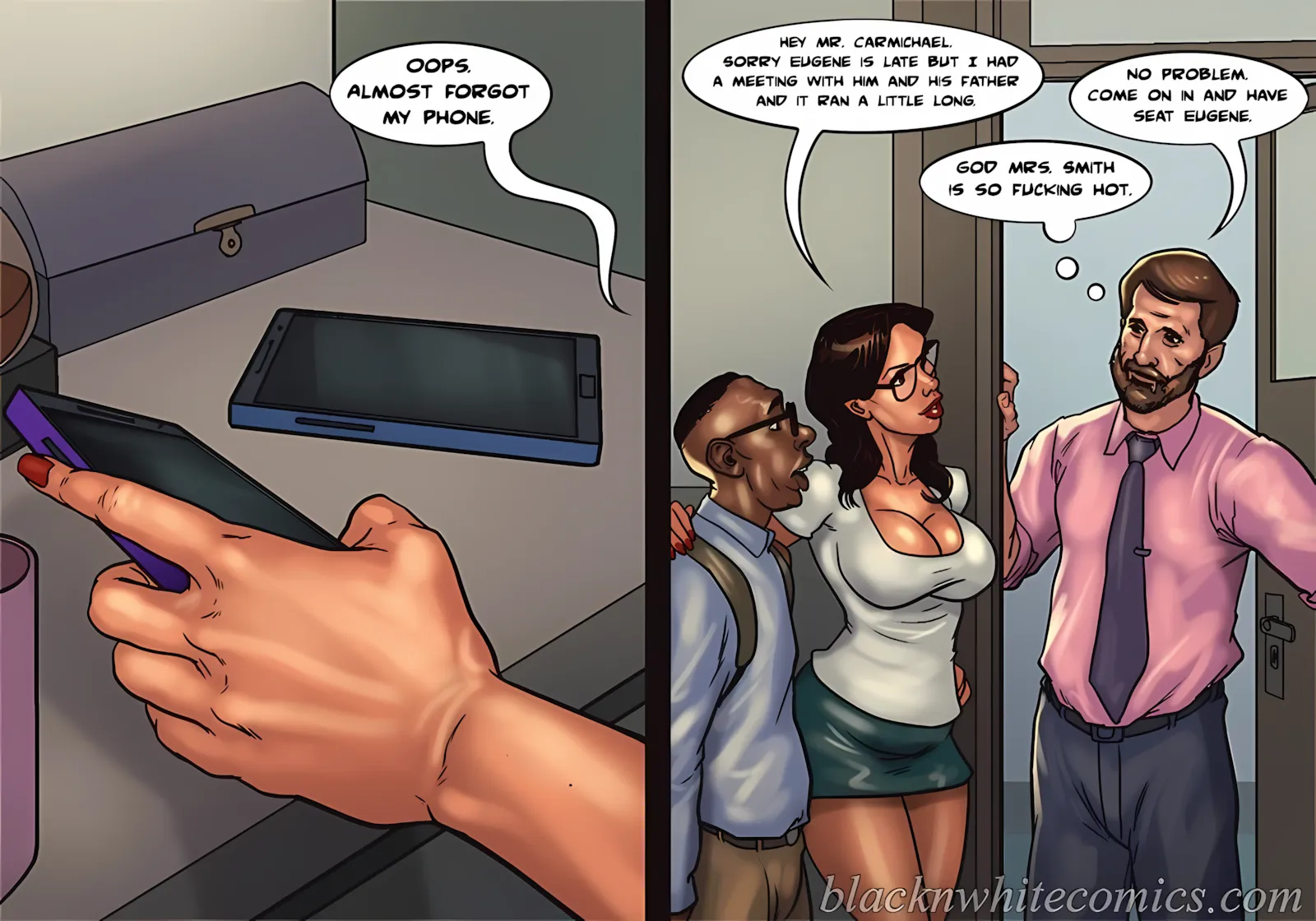 Detention [Yair] - 2 . Detention - Part 2 [BlackNWhiteComics] - Page 56