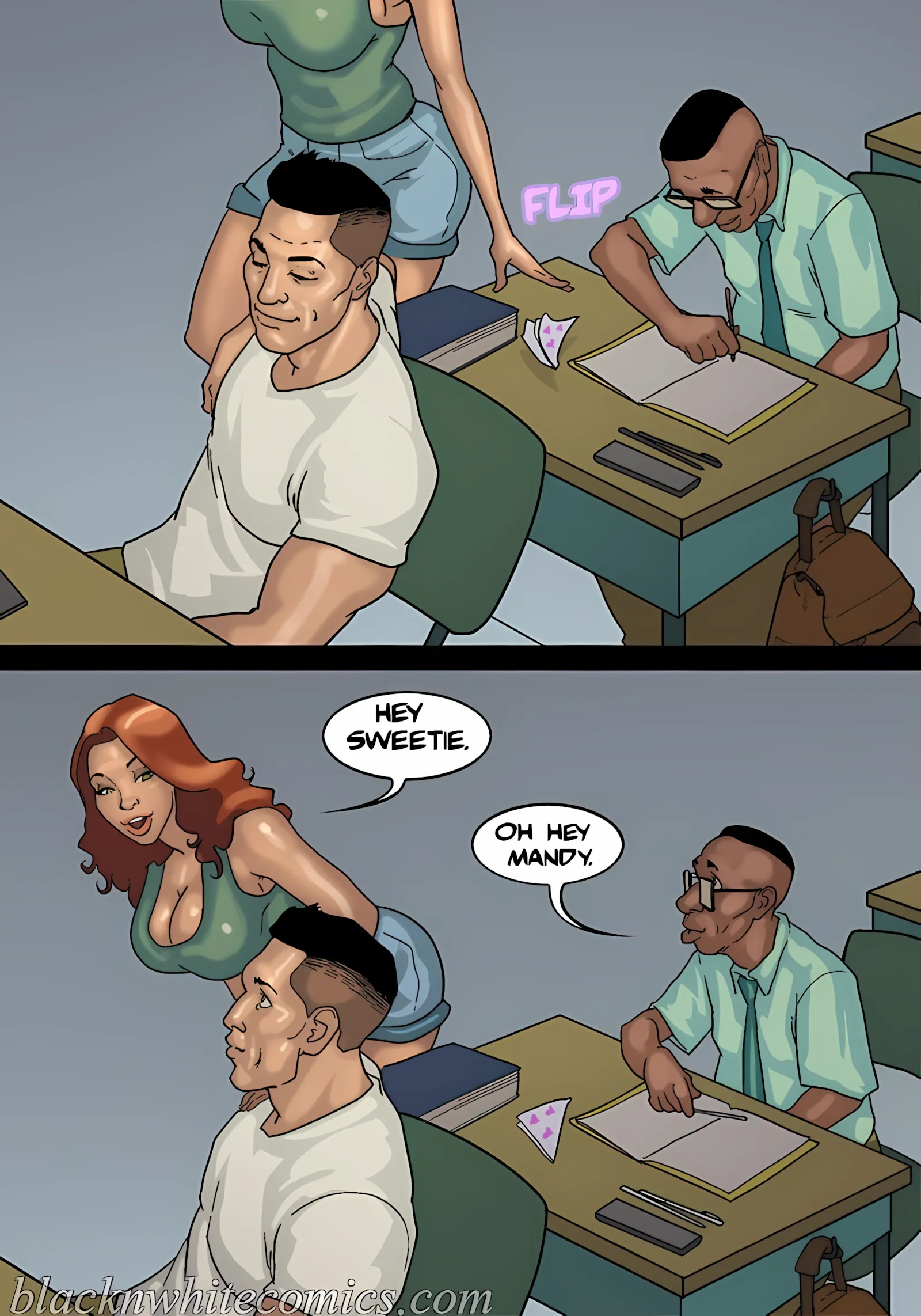 Detention [Yair] - 3 . Detention - Part 3 [BlackNWhiteComics] - Page 6