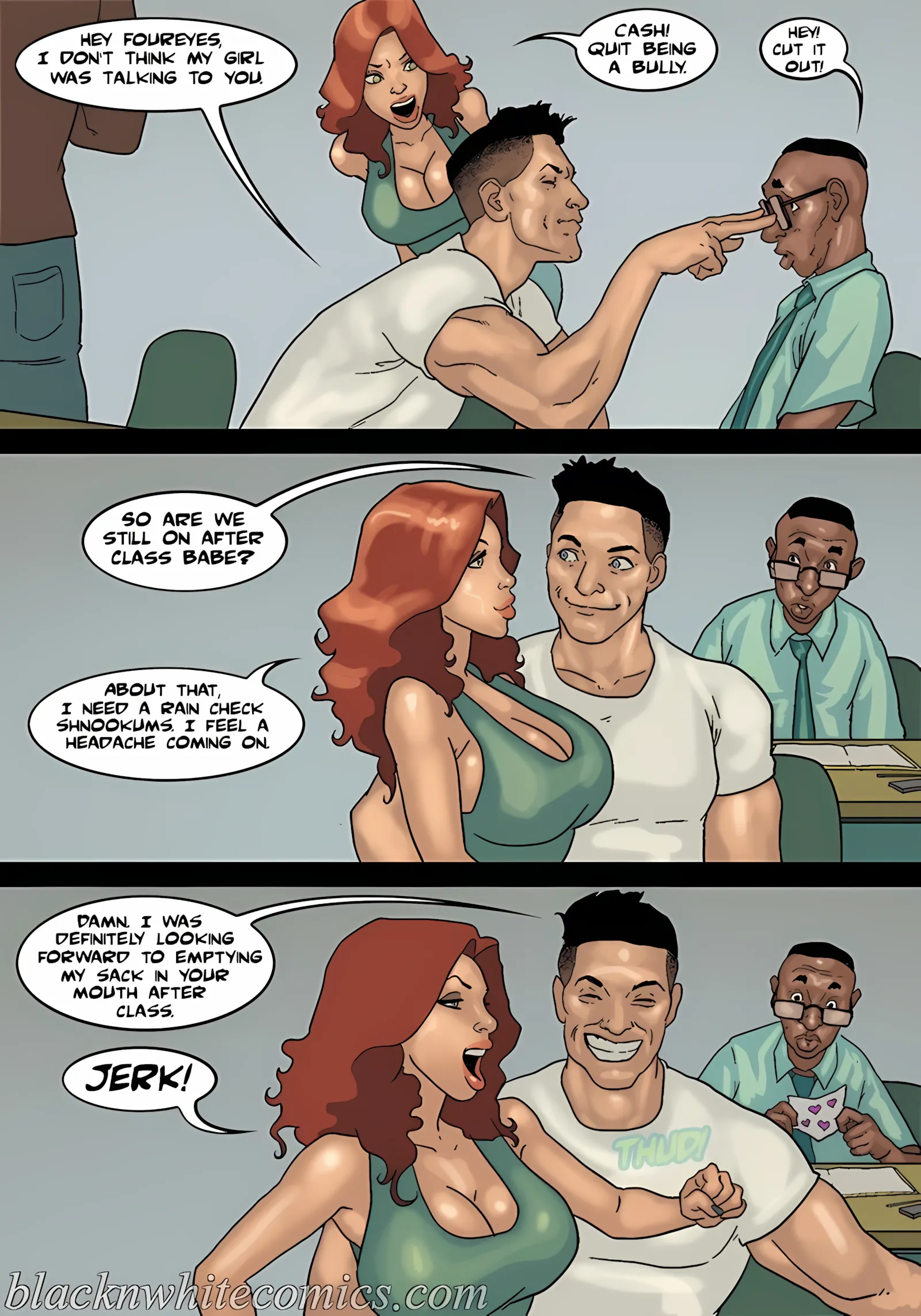 Detention [Yair] - 3 . Detention - Part 3 [BlackNWhiteComics] - Page 7