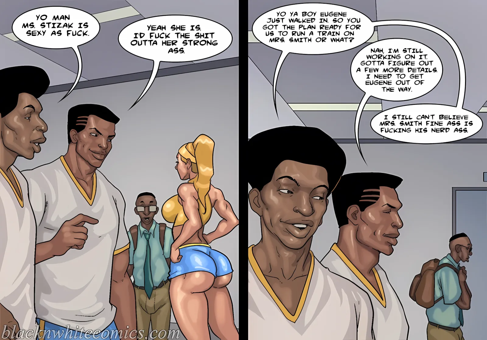 Detention [Yair] - 3 . Detention - Part 3 [BlackNWhiteComics] - Page 47
