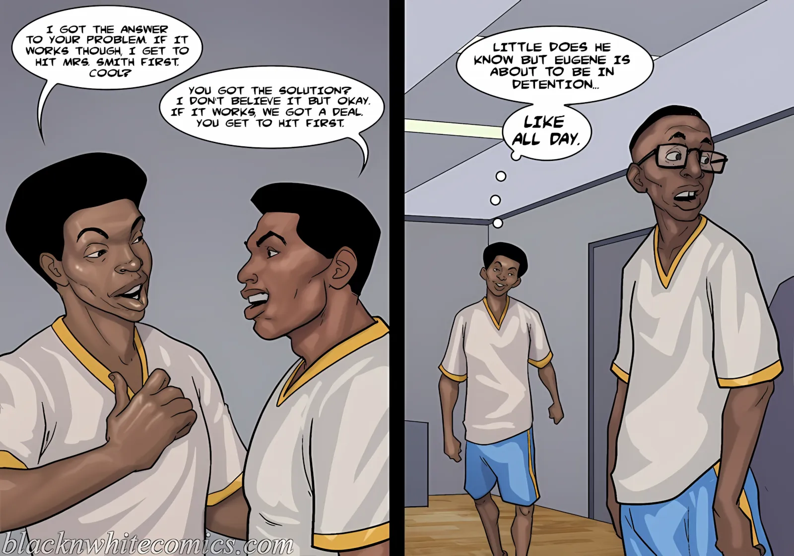 Detention [Yair] - 3 . Detention - Part 3 [BlackNWhiteComics] - Page 49