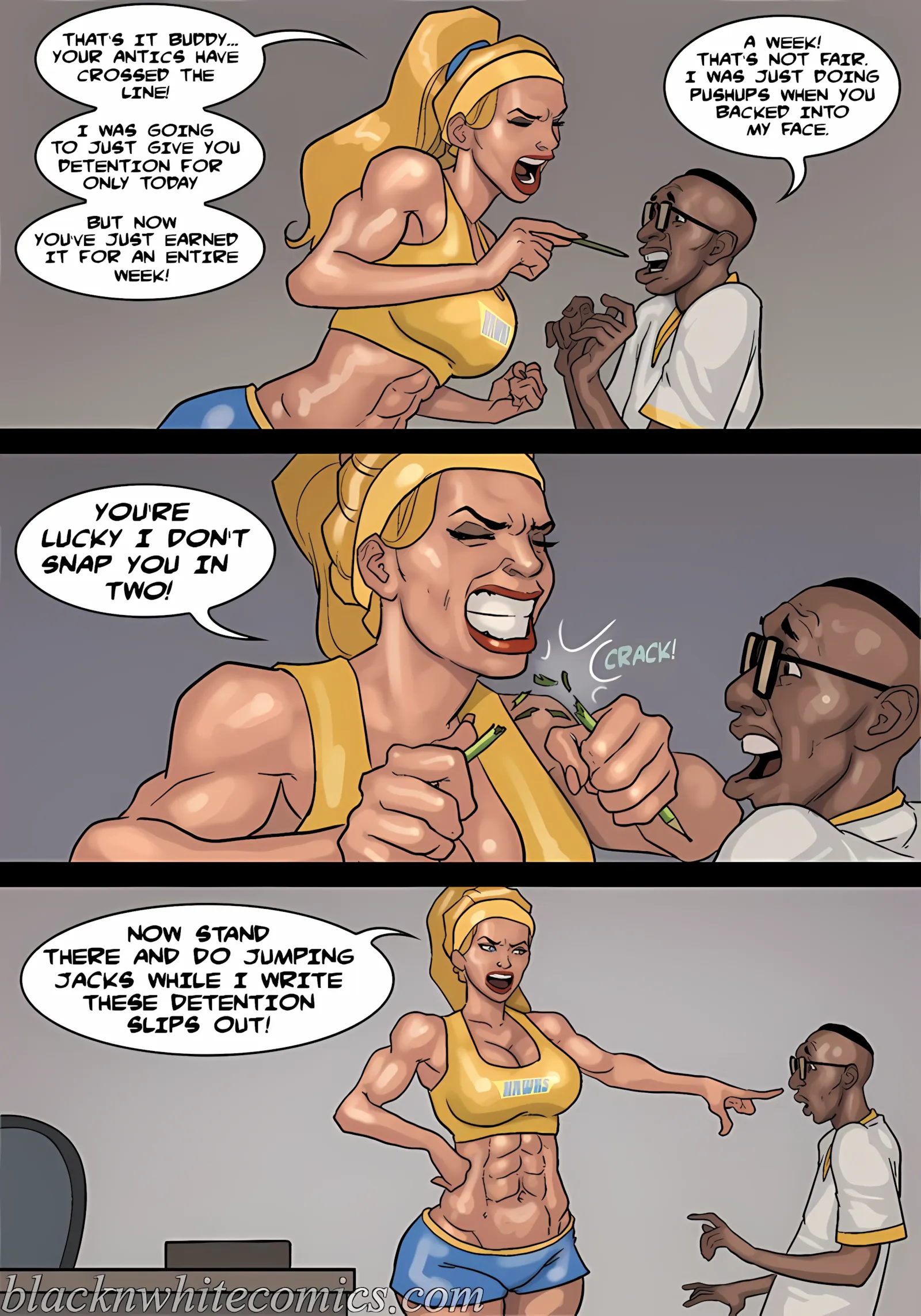 Detention [Yair] - 3 . Detention - Part 3 [BlackNWhiteComics] - Page 62