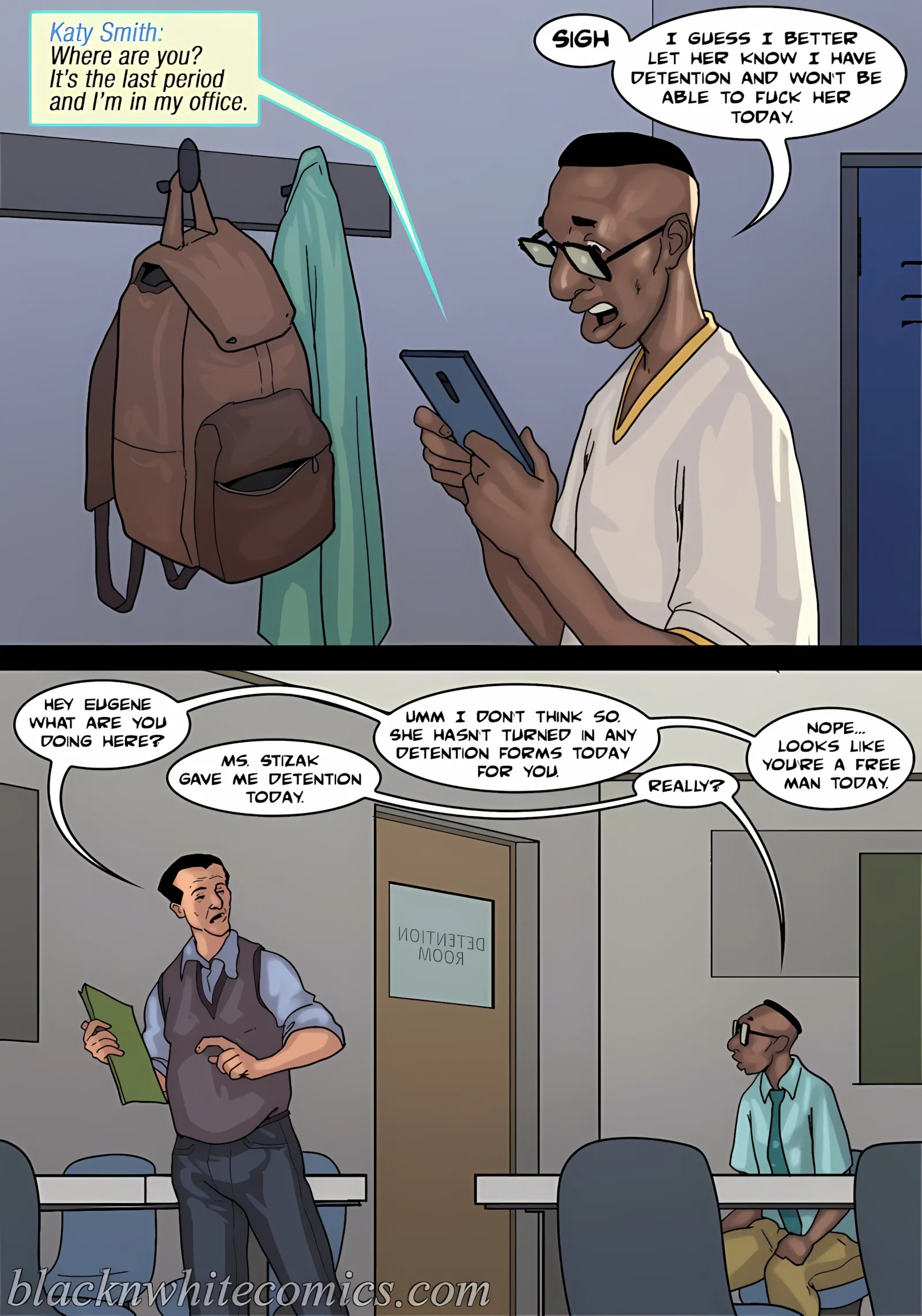 Detention [Yair] - 3 . Detention - Part 3 [BlackNWhiteComics] - Page 99
