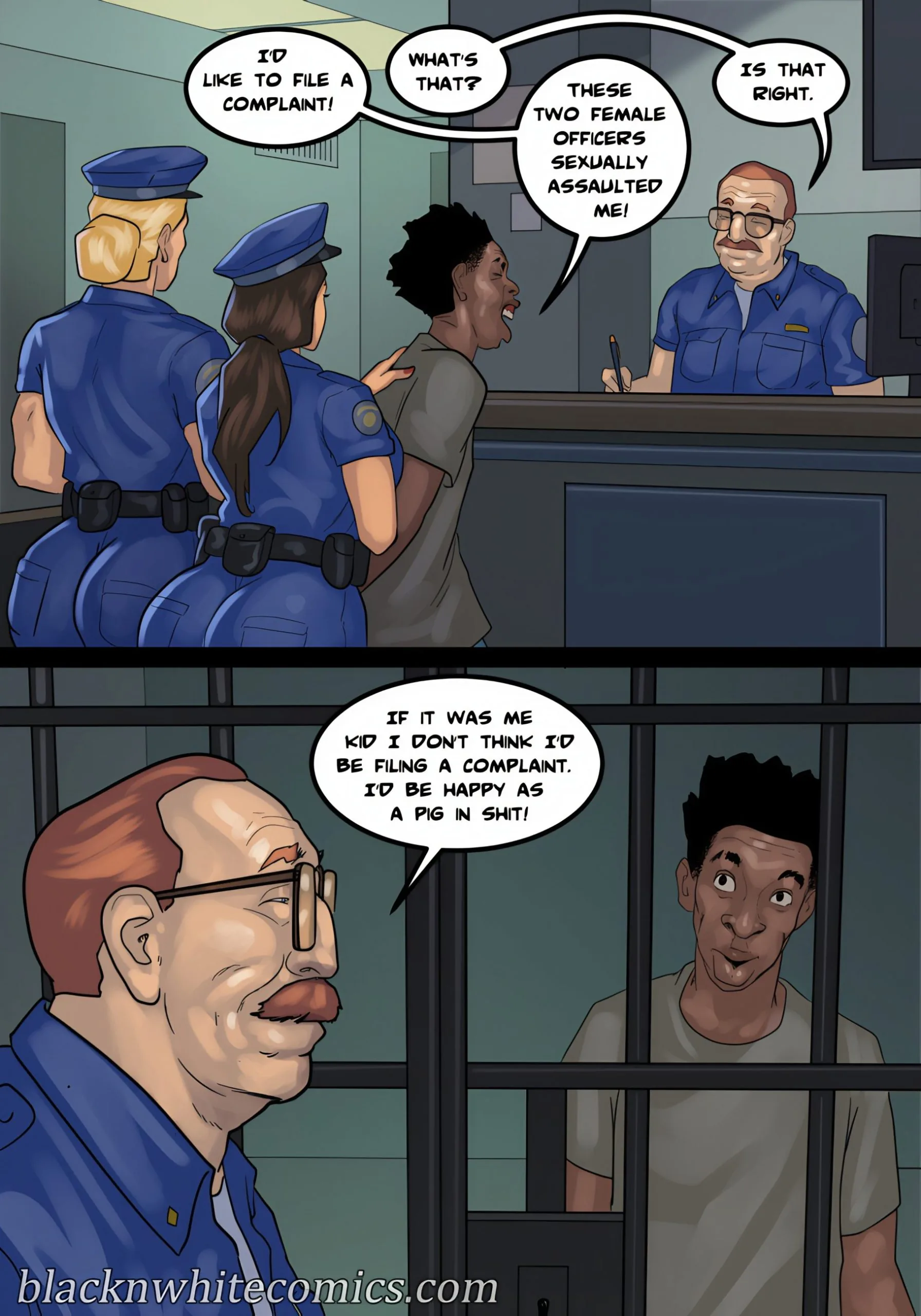 Detention [Yair] - 4 . Fuck 12 - Part 4 [BlackNWhiteComics] - Page 70