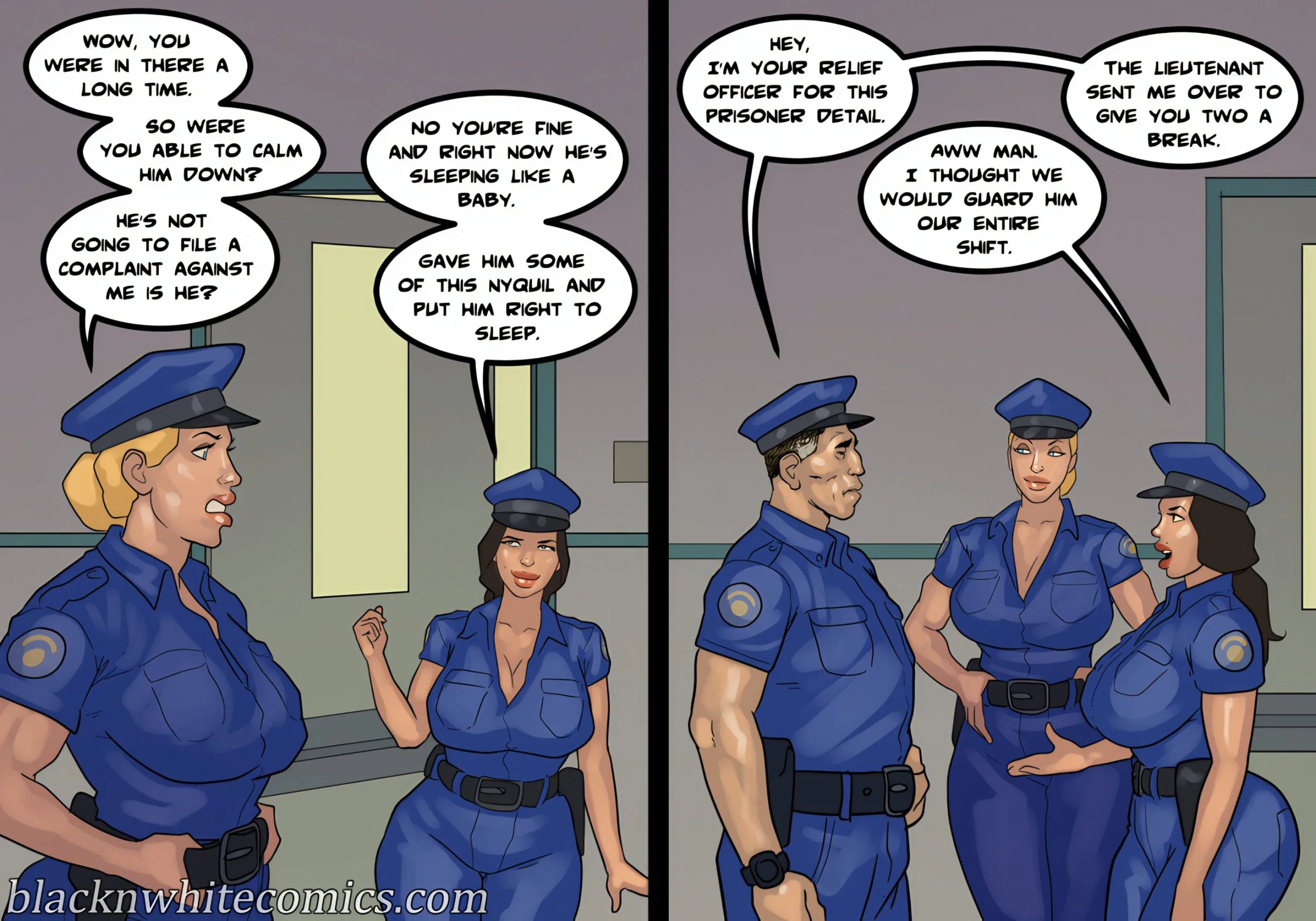 Detention [Yair] - 4 . Fuck 12 - Part 4 [BlackNWhiteComics] - Page 142