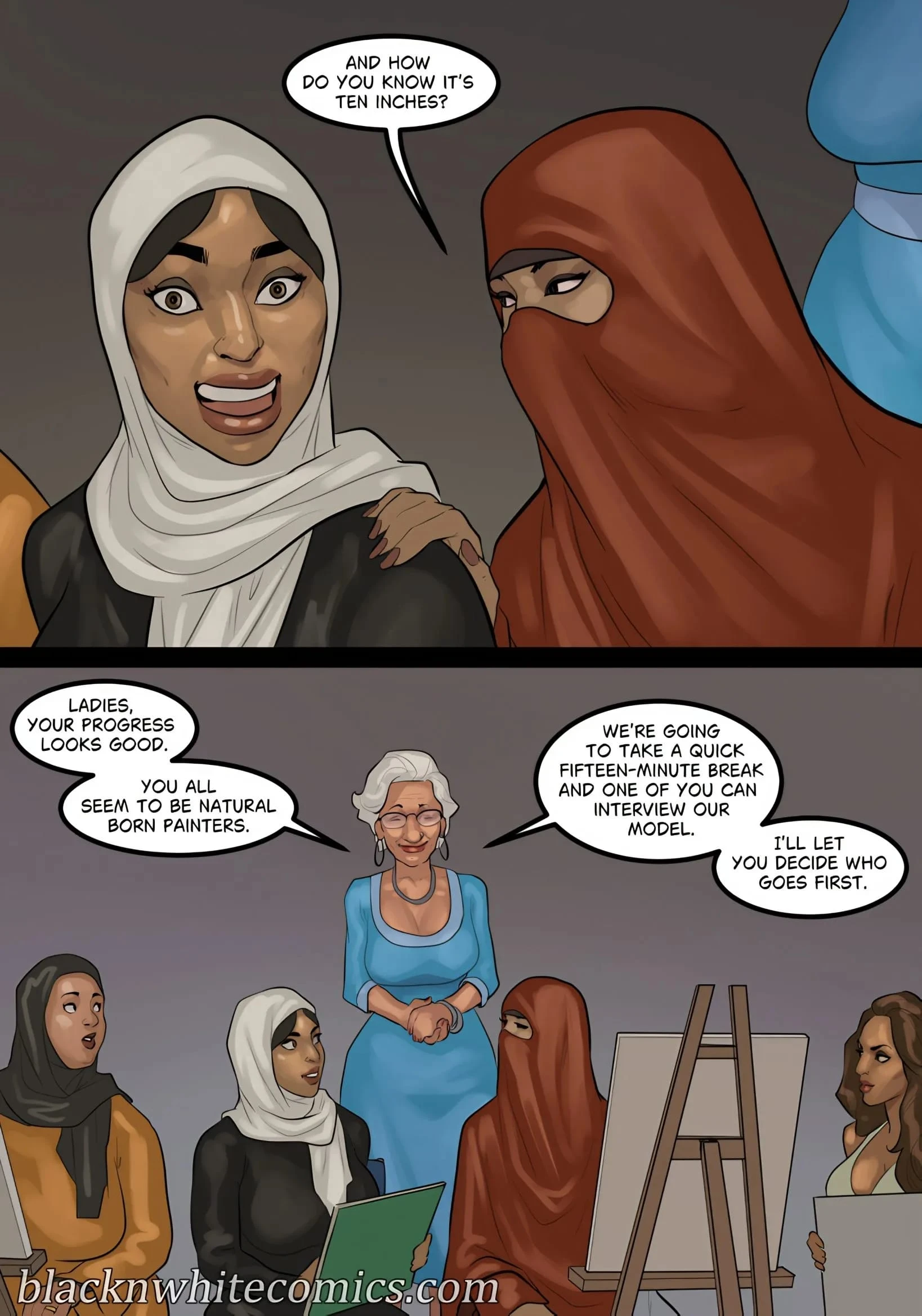 Art Class [BlackNWhiteComics] - Art Class Part 3 - Page 11