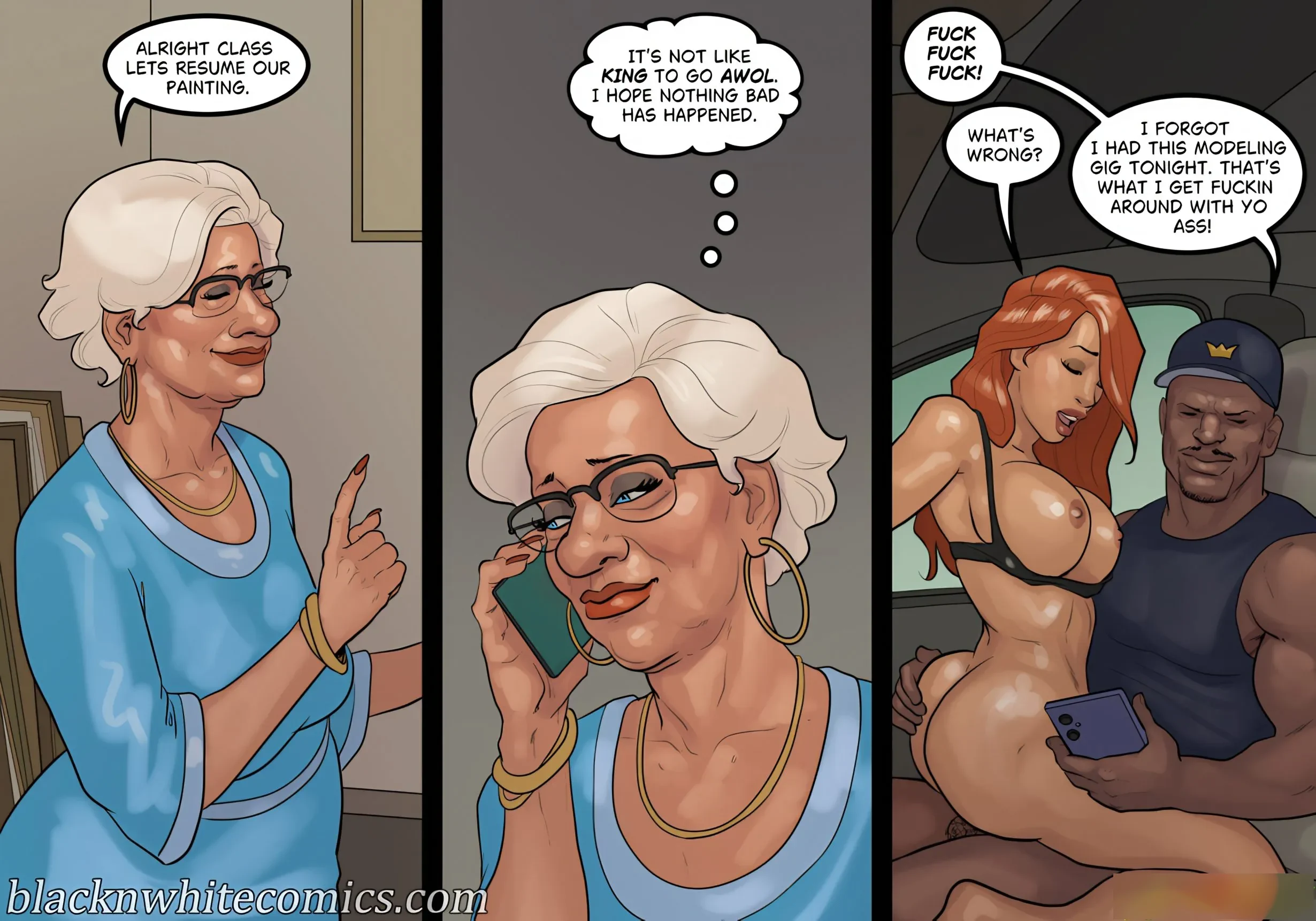 Art Class [BlackNWhiteComics] - Art Class Part 3 - Page 49