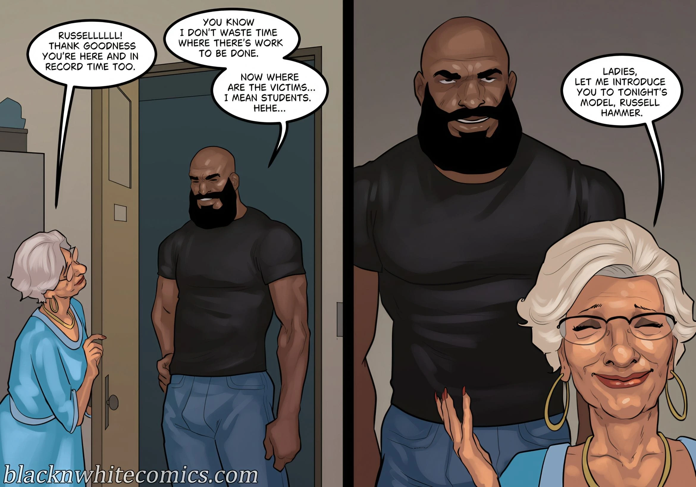 Art Class [BlackNWhiteComics] - Art Class Part 3 - Page 5