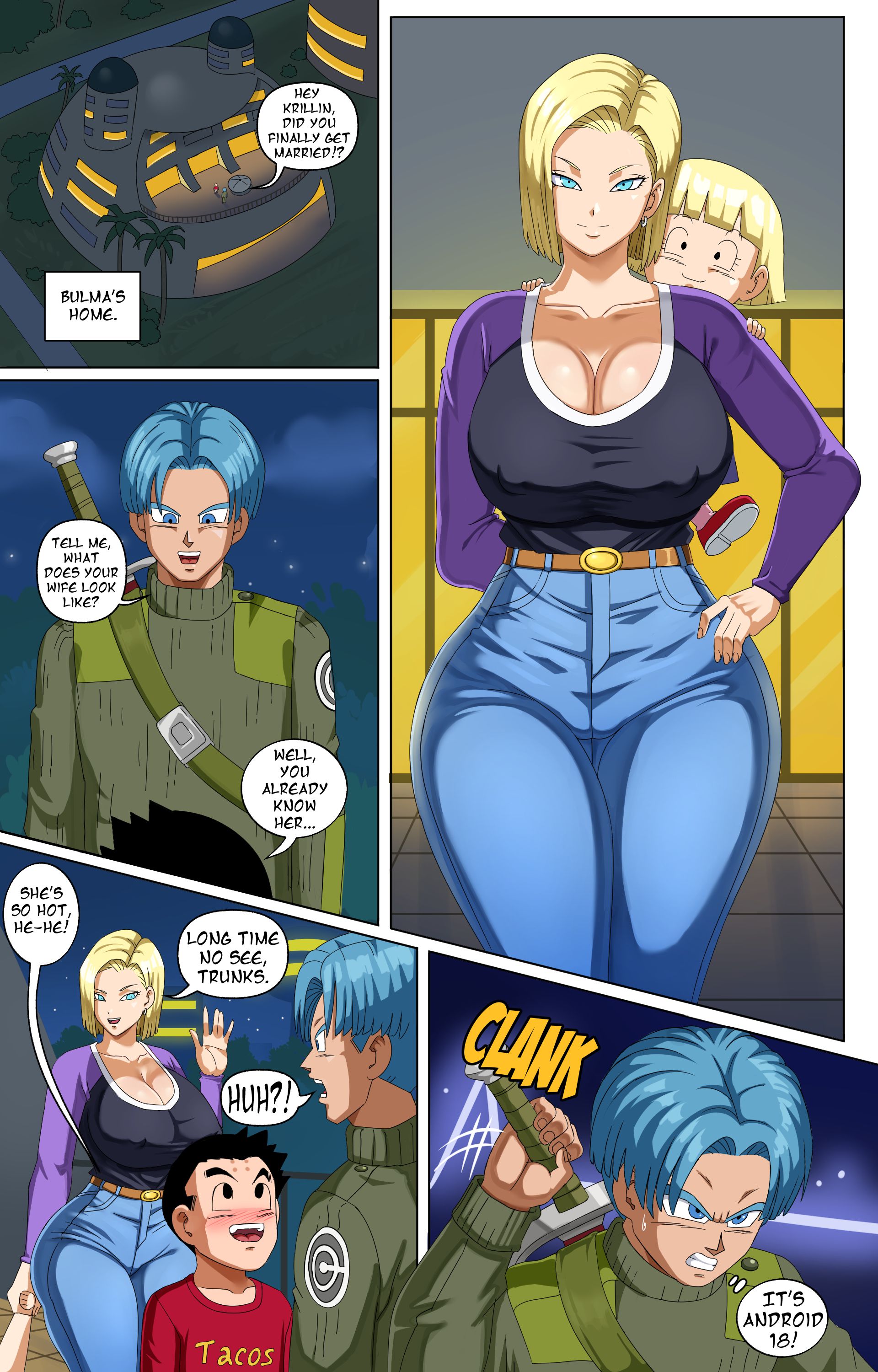 Android 18 and trunks pinkpawg