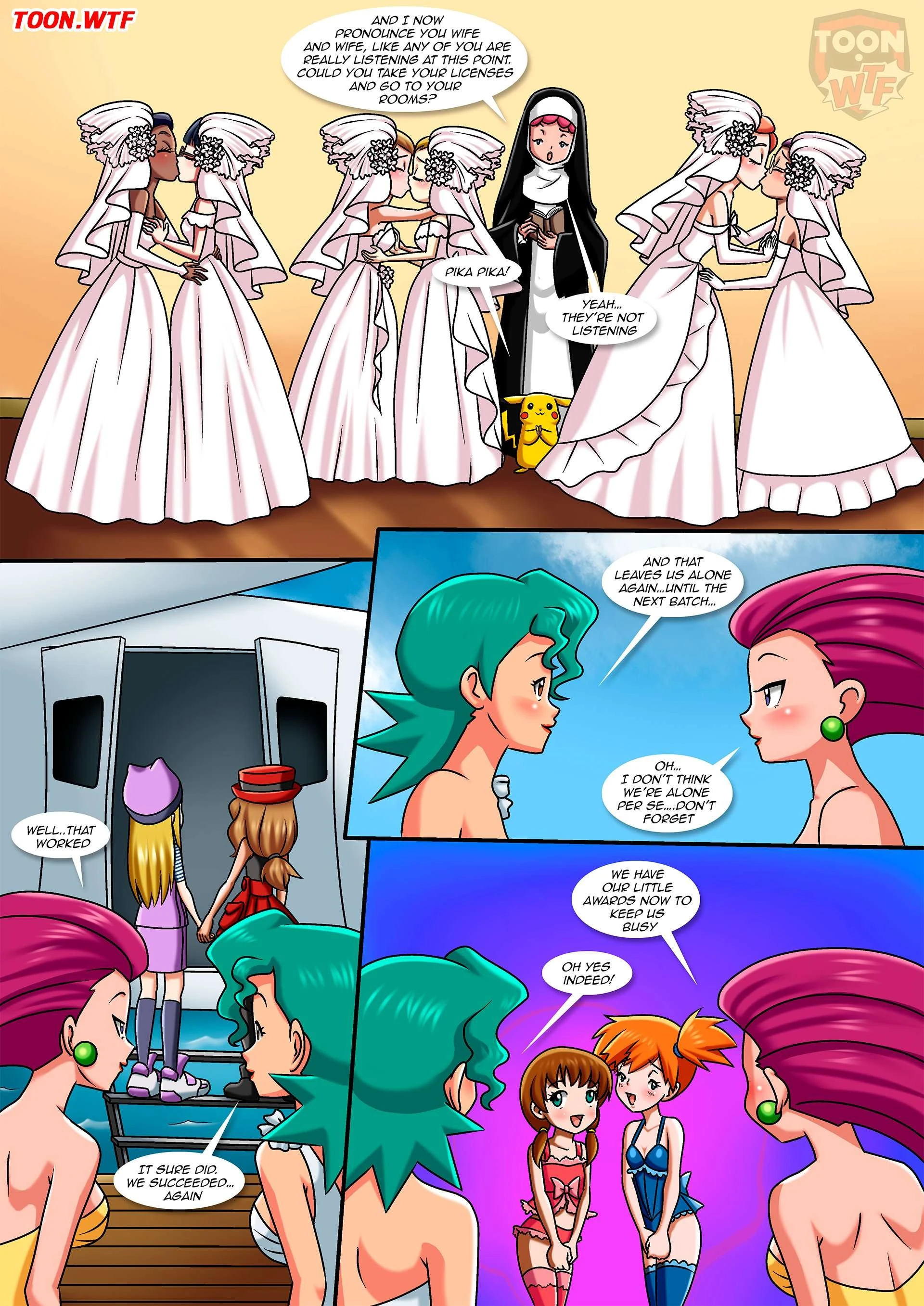 Lesbian Fantasy Island [Palcomix] - 4 . Lesbian Fantasy Island - Continues - Chapter 4 (Digimon , Pokemon) [Palcomix] - Page 35