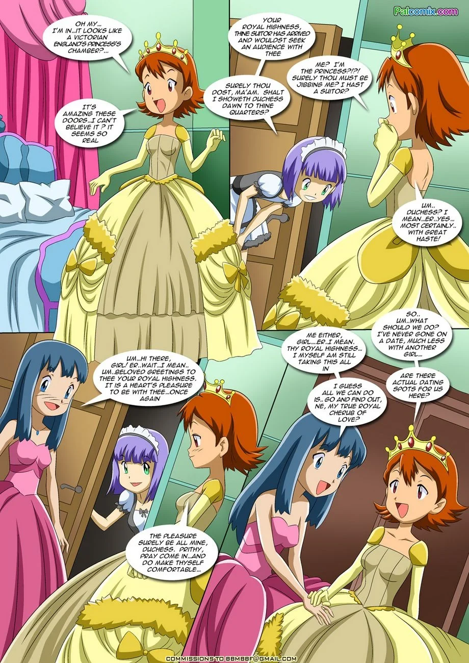 Lesbian Fantasy Island [Palcomix] - 1 . Lesbian Fantasy Island - Sora And Dawn - Chapter 1 (Digimon , Pokemon) [Palcomix] - Page 5
