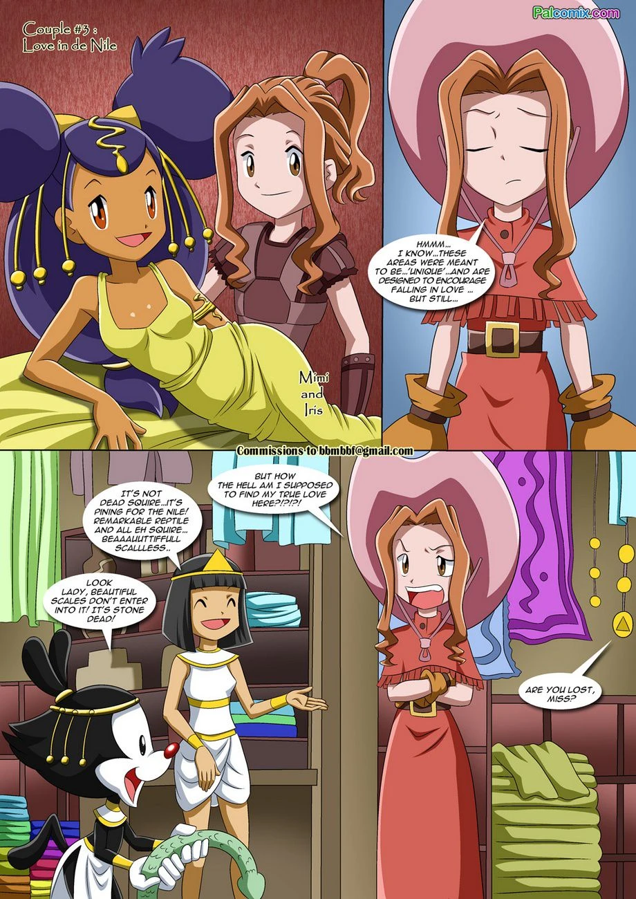 Lesbian Fantasy Island [Palcomix] - 3 . Lesbian Fantasy Island - Iris And Mimi - Chapter 3 (Digimon , Pokemon) [Palcomix] - Page 2
