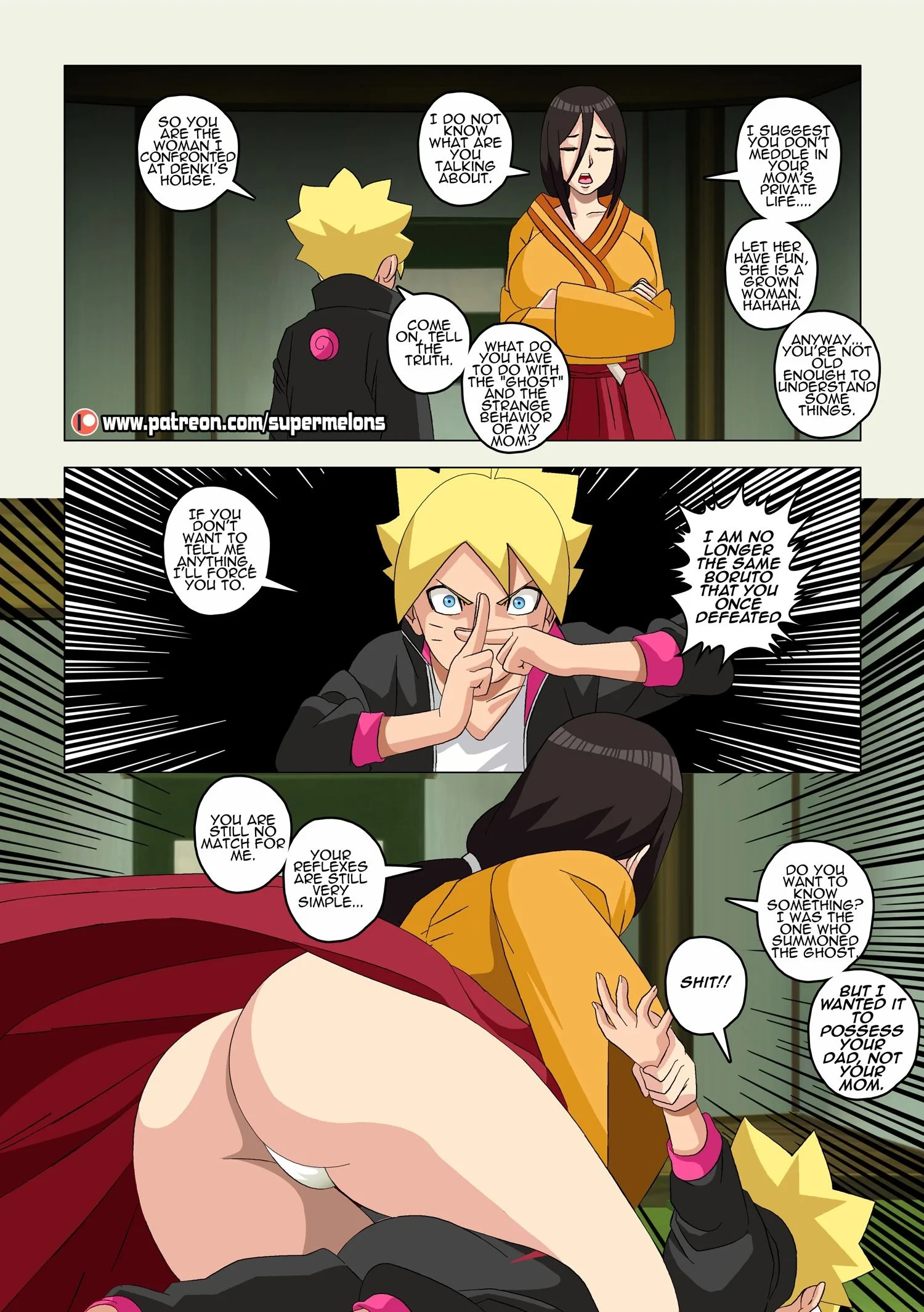 The Mom Of Boruto [Super Melons] - 2.1 . Hinata, The Daughter Of The Devil - Chapter 2 (Boruto) - Page 34