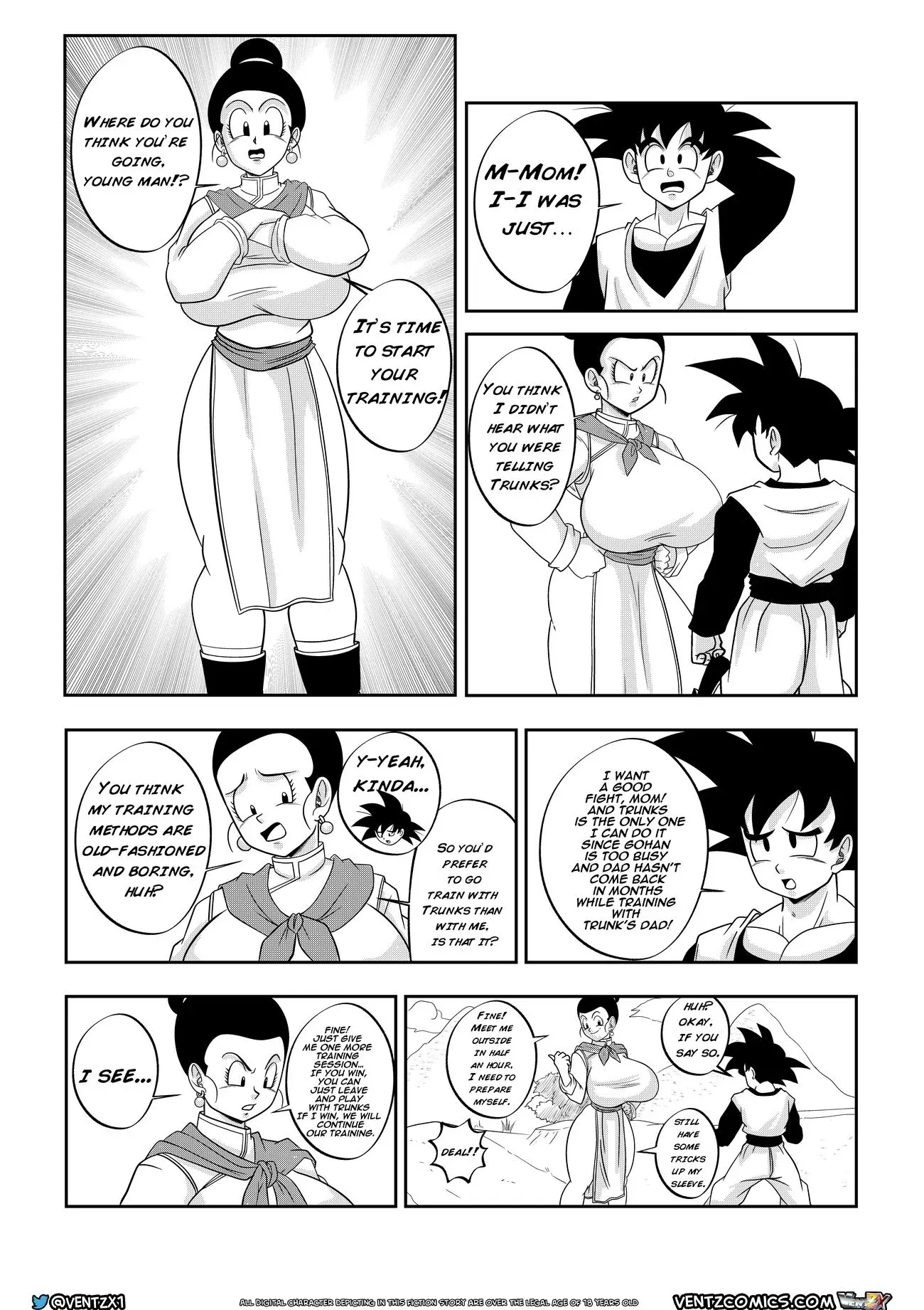 Chichi’s Special Training (Dragon Ball Z) - 1 . Super Dragon Ball: Eros - Chichi's Special Training  - Page 3