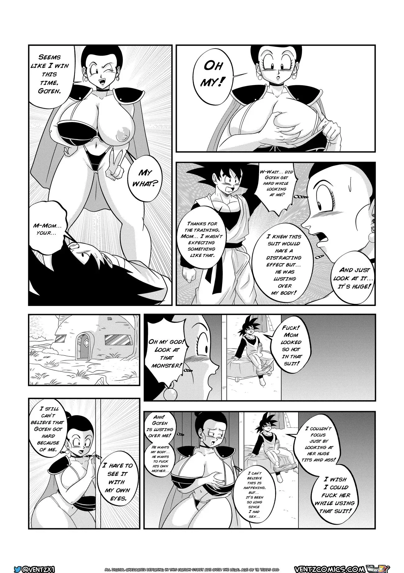 Chichi’s Special Training (Dragon Ball Z) - 1 . Super Dragon Ball: Eros - Chichi's Special Training  - Page 8
